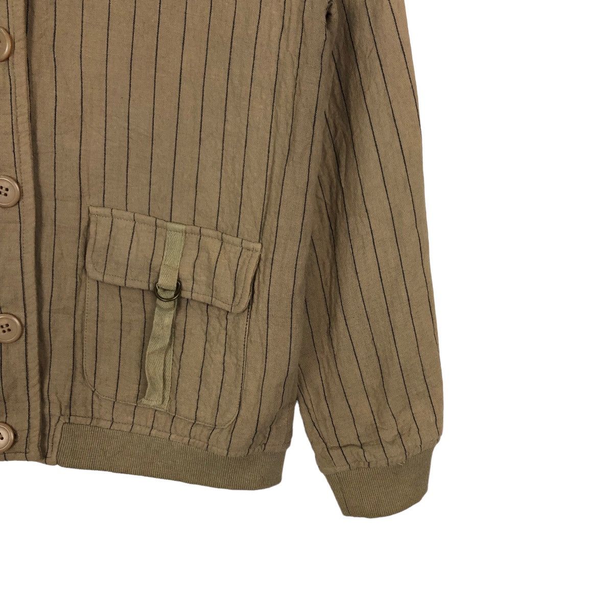Issey Miyake 🔥VINTAGE PIN STRIPE BOMBER JACKET TORINO ISSEY MIYAKE Size US M / EU 48-50 / 2 - 4 Thumbnail