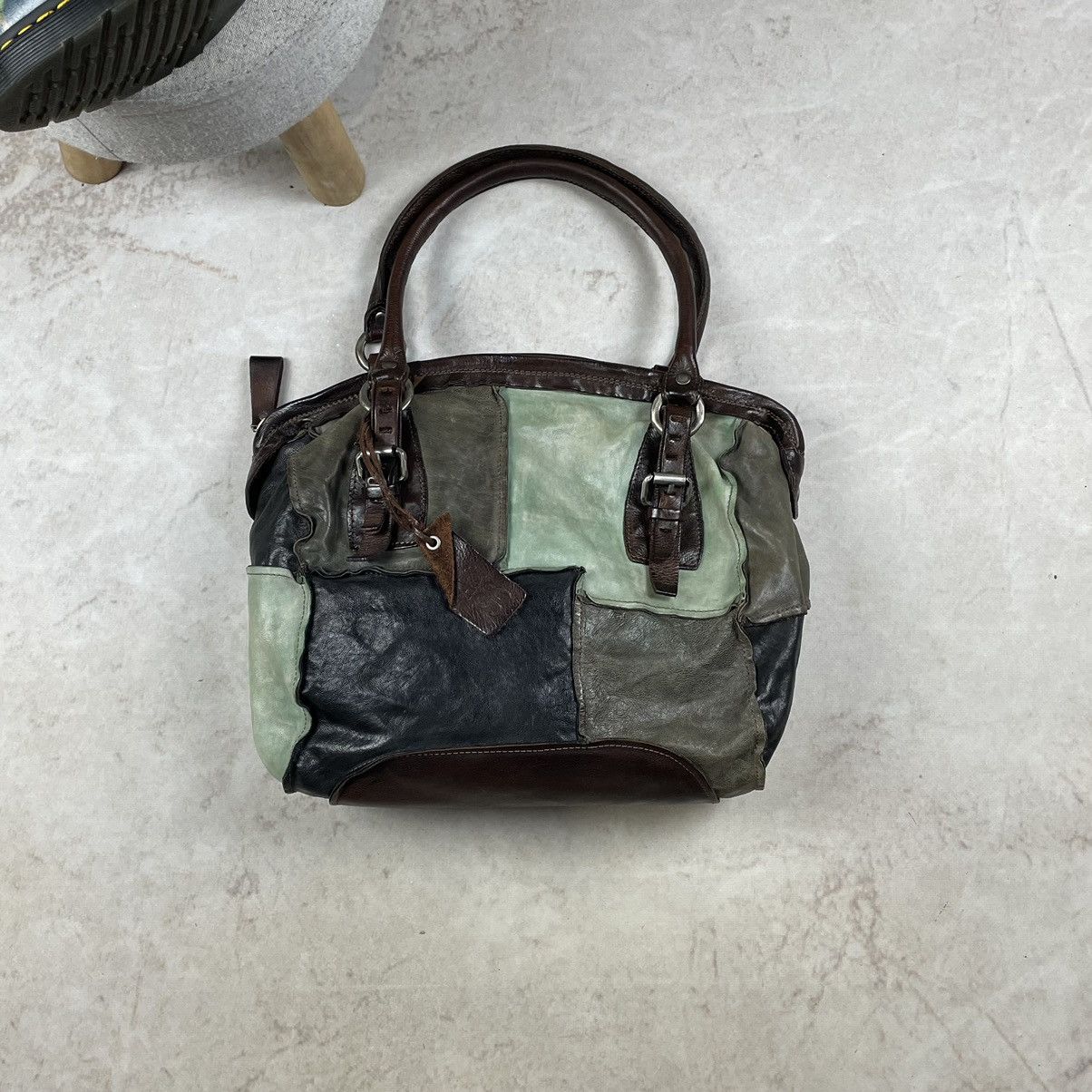 Japanese Brand × Other A.S.98 Airstep Patchwork Multicolor Leather Bag Size ONE SIZE - 2 Thumbnail