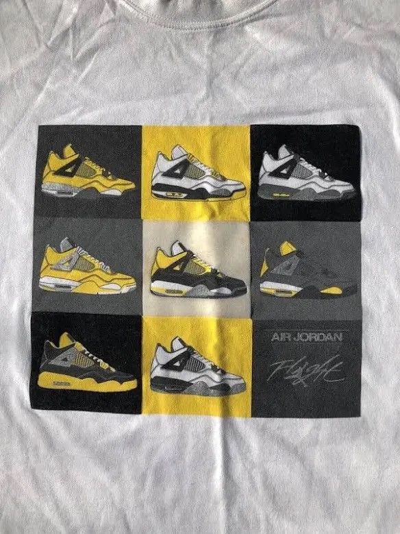 Sz 2XL 2006 Air Jordan Retro Lightning Thunder T Shirt