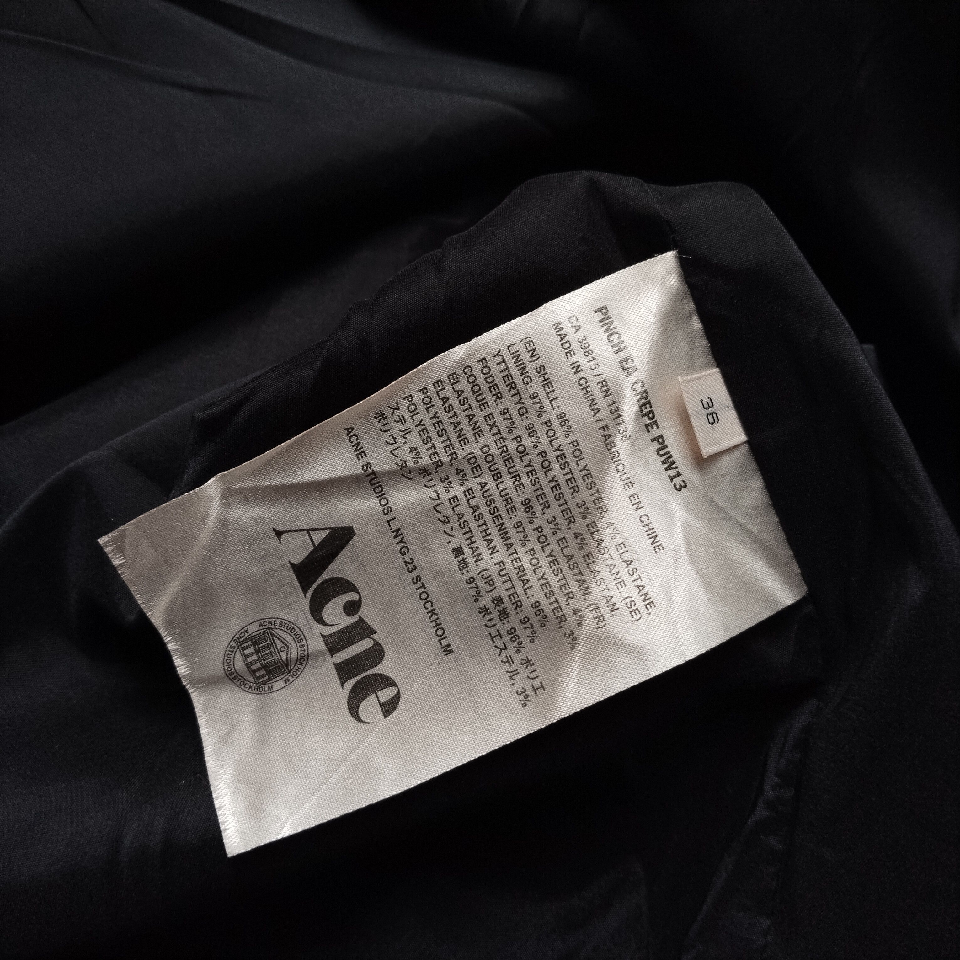 Acne Studios Acne studios pinch ea crepe paw13 dress Size XS / US 0-2 / IT 36-38 - 5 Thumbnail
