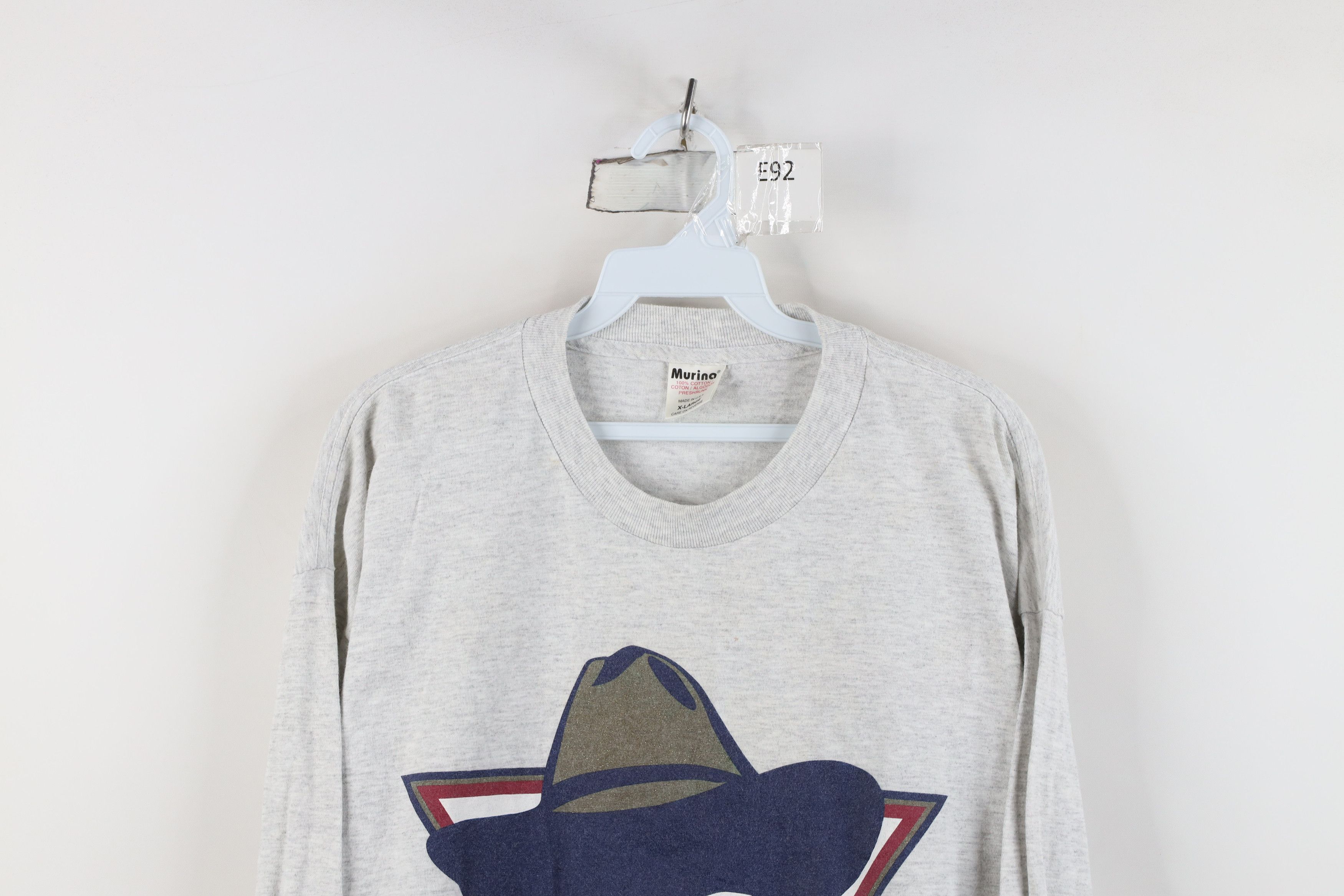 Vintage Vintage 90s USHL Gamblers Long Sleeve T-Shirt Gray USA Size US XL / EU 56 / 4 - 2 Thumbnail