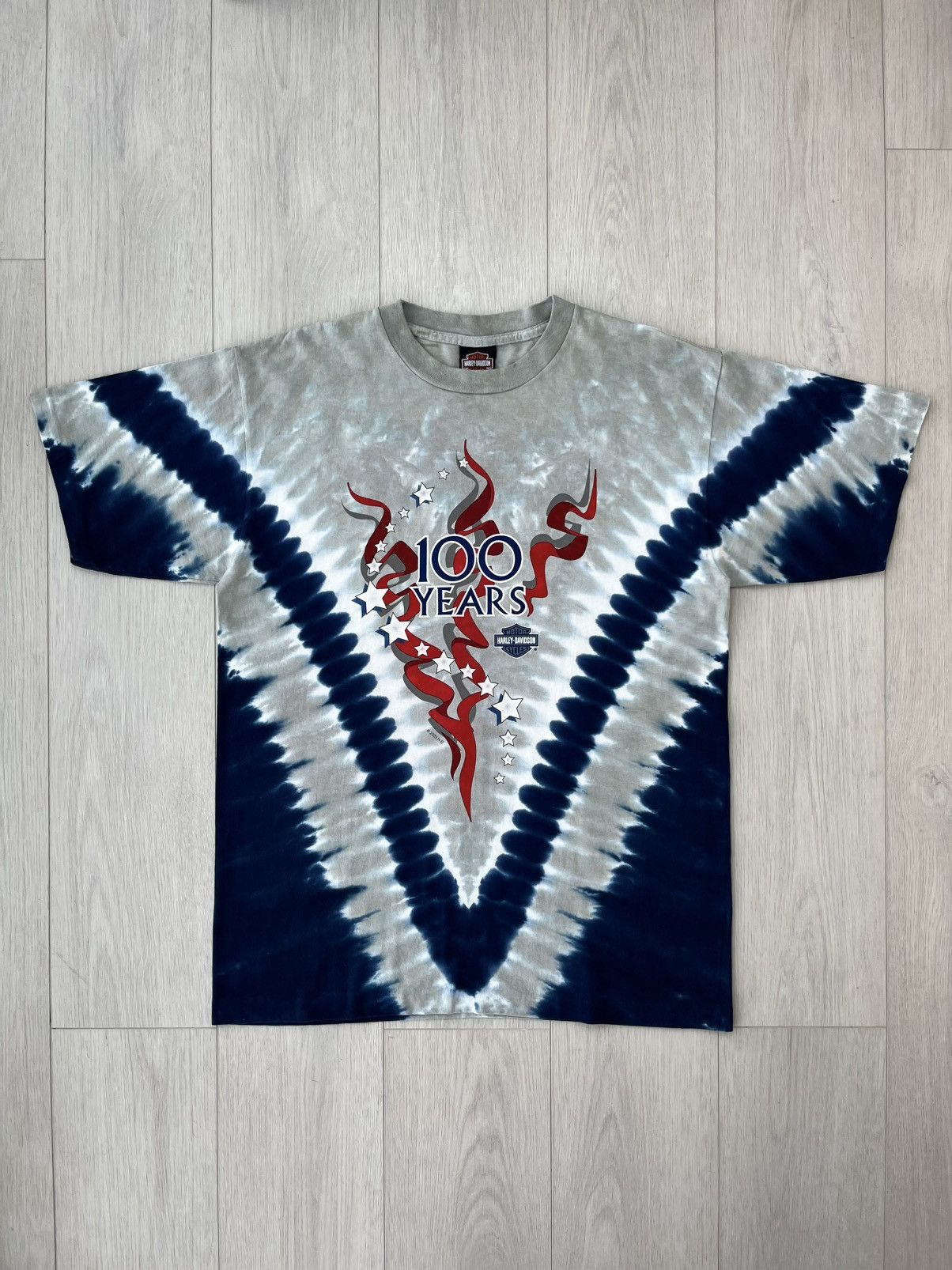 Harley Davidson Vintage Harley Davidson Tie Dye T-Shirt Single Stitch Y2K 90 Size US M / EU 48-50 / 2 - 1 Thumbnail