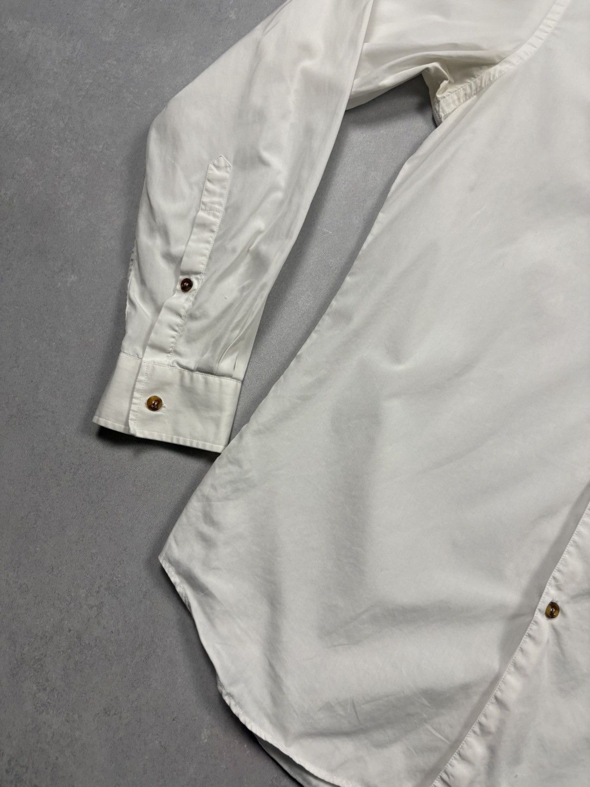 Vivienne Westwood SS15 Vivienne Westwood Orb Small Logo White Button Up Shirt Size US L / EU 52-54 / 3 - 3 Thumbnail