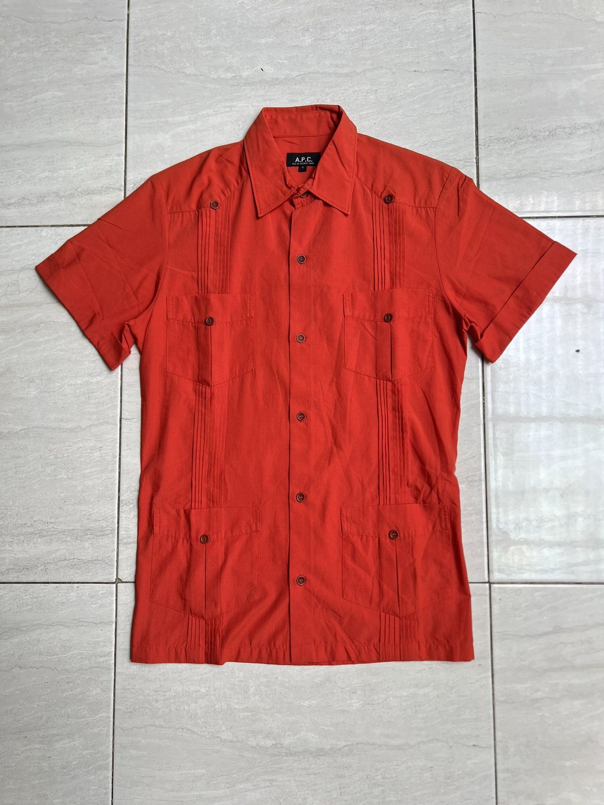 A.P.C. A.P.C Red Shirt Size US XS / EU 42 / 0 - 1 Thumbnail