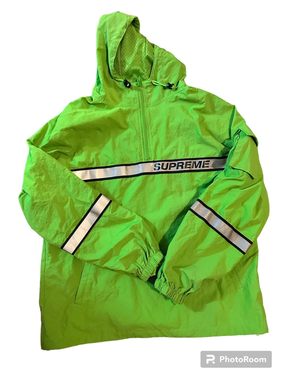 Supreme Supreme reflective piping Pullover XXL | Grailed