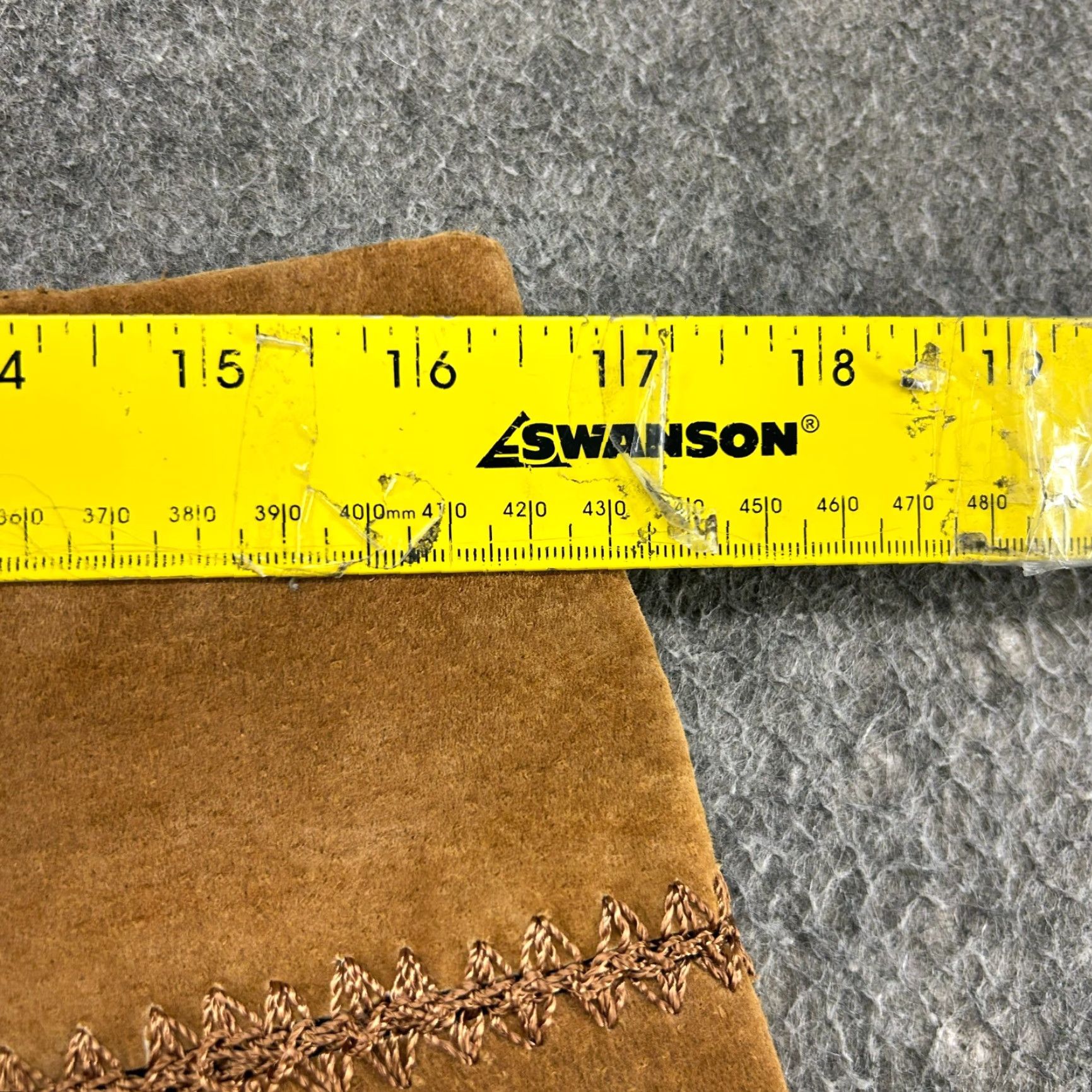 Vintage VINTAGE Neutral Zone Leather Skirt Womens L Brown Midi Genuine Suede 90s Size 36" / US 14 / IT 50 - 4 Thumbnail