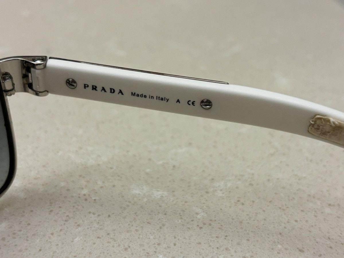 Prada Prada Linea Rossa PS54IS Rectangle Sunglasses White Size ONE SIZE - 5 Thumbnail