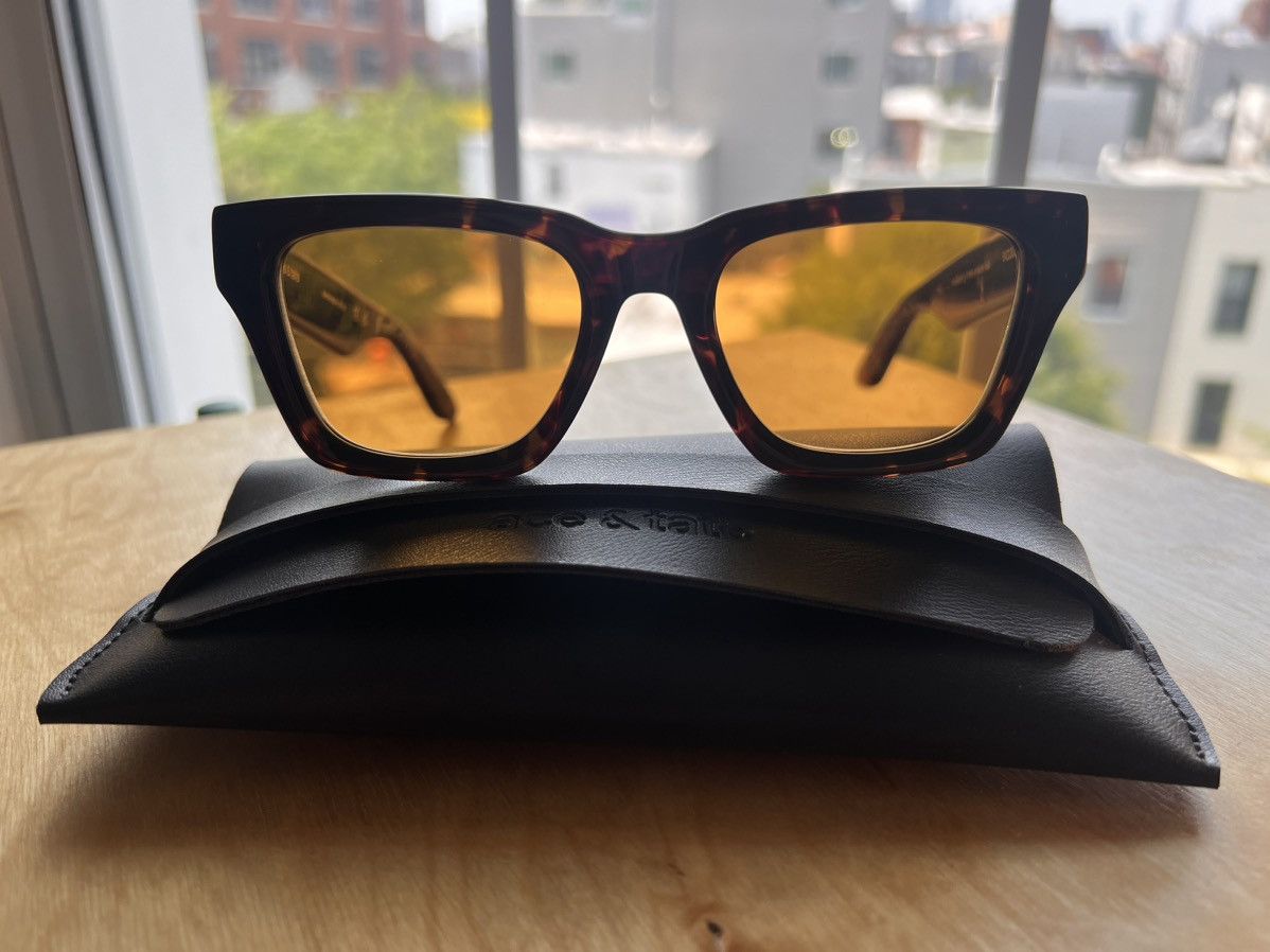 image of Ace Tate Ace & Tate Mac Sunglasses in Tortoise, Men's