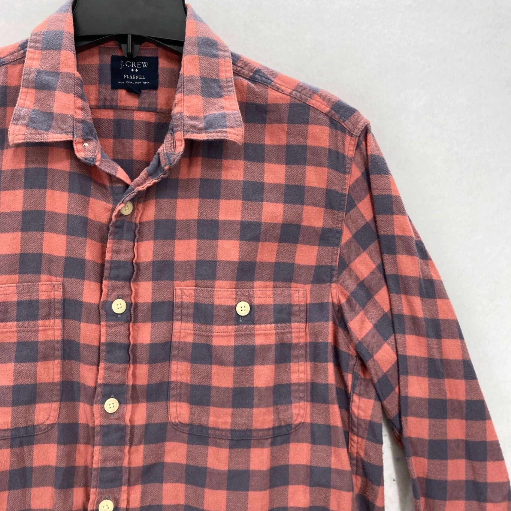 J.Crew J.CREW Flannel Shirt Mens M Slim Red Gingham Plaid Button Up Camp Hike Shirt Mens Size US M / EU 48-50 / 2 - 2 Thumbnail