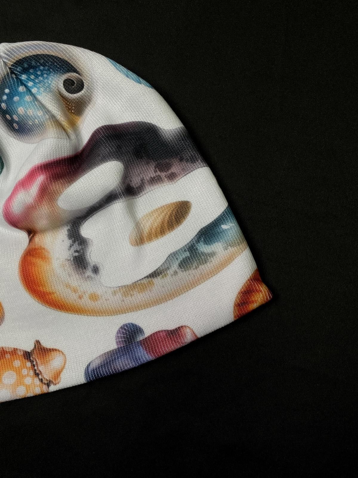 Japanese Brand Rare b.Eautiful b-mode No Cuff White Knit Beanie Hats OS Size ONE SIZE - 3 Thumbnail