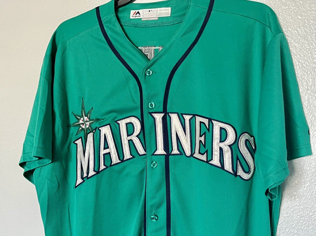 Majestic KEN GRIFFEY Jr. MAJESTIC SEATTLE MARINERS Authentic JERSEY Size US XXL / EU 58 / 5 - 1 Thumbnail