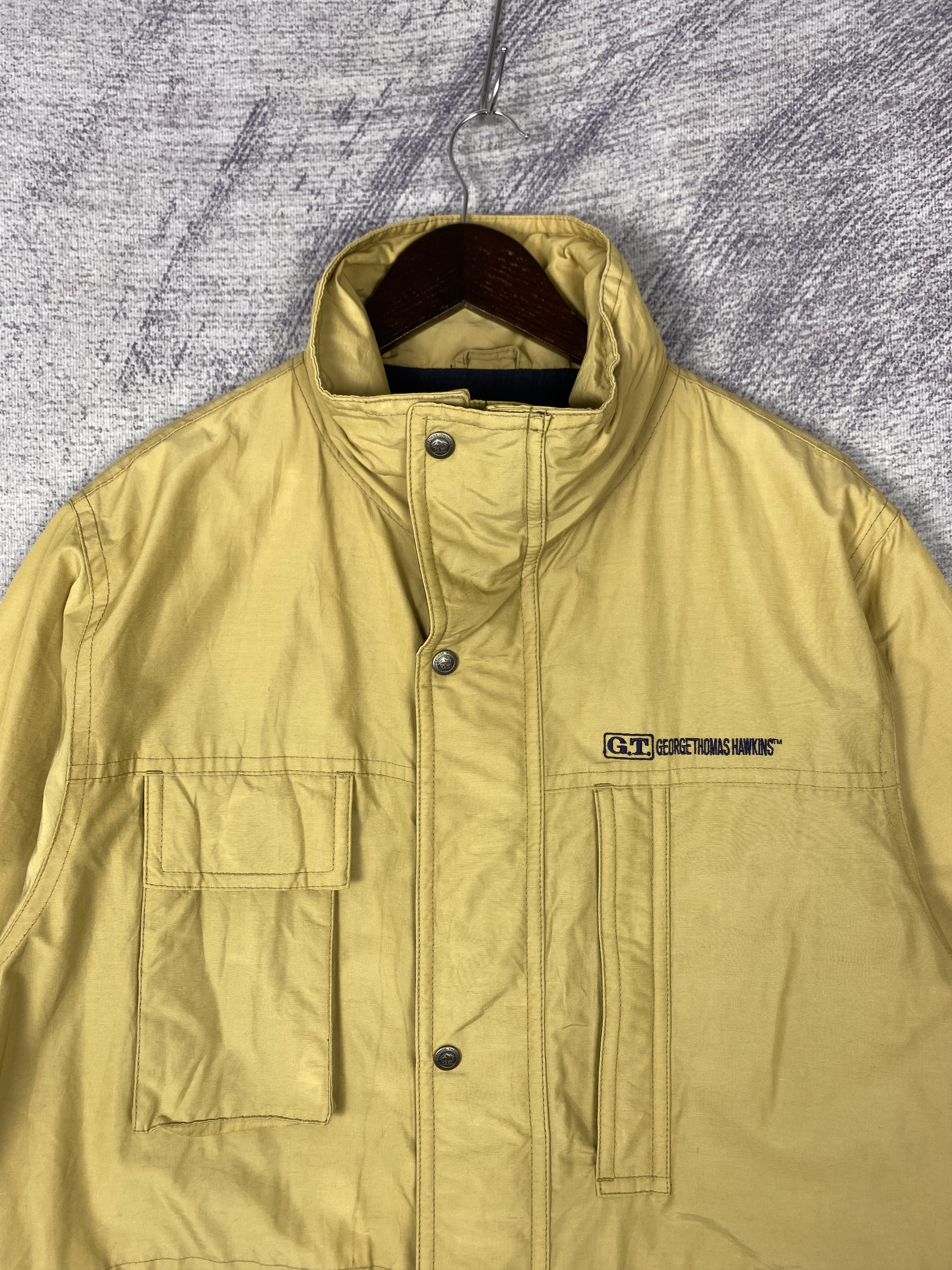 Japanese Brand Vintage George Thomas Hawkins Full Zip Utility Jacket Size US L / EU 52-54 / 3 - 2 Thumbnail