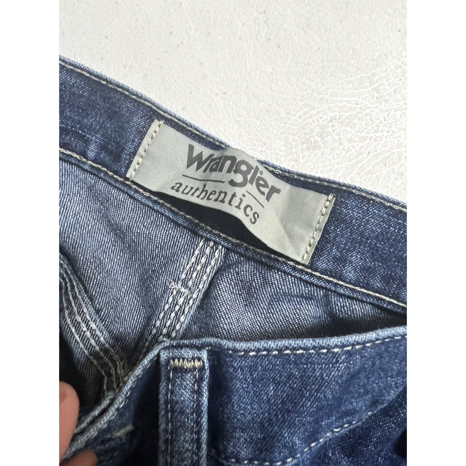 Wrangler VINTAGE Wrangler Authentics Men's Jeans Carpenter Denim 44x30 Blue Cotton PANTS Mens Size US 44 / EU 60 - 5 Thumbnail
