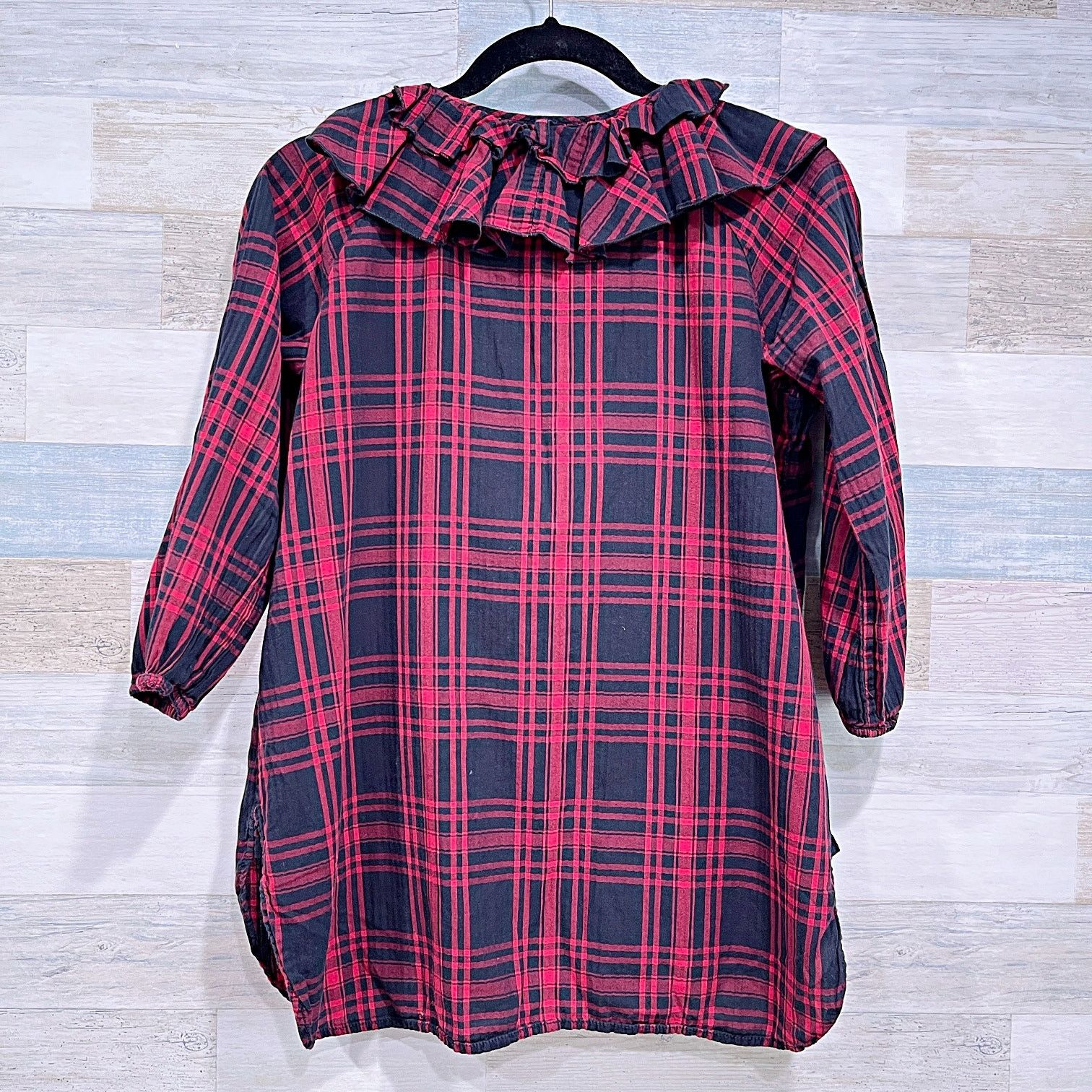 Denim & Supply Ralph Lauren × Ralph Lauren DENIM & SUPPLY Ralph Lauren Ruffle Plaid Shirt Womens Small Size S / US 4 / IT 40 - 3 Thumbnail