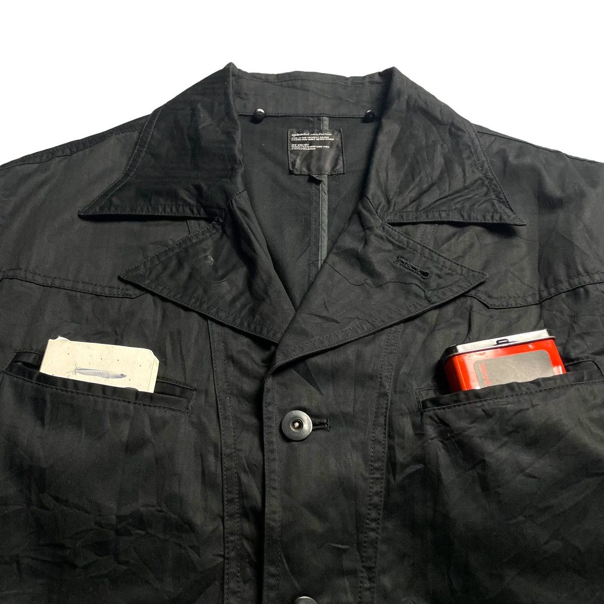If Six Was Nine 🇯🇵 SPLENDID SATISFACTION PUNK GOTHIC WORKWEAR JACKET Size US XL / EU 56 / 4 - 2 Thumbnail