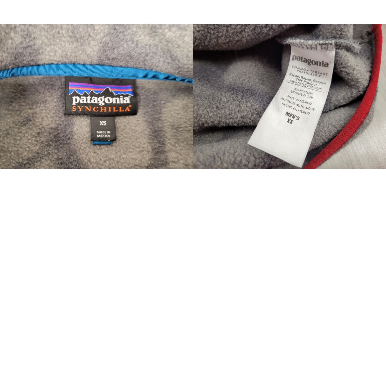 Patagonia Patagonia Mens Synchilla Snap T Fleece Pullover Tribal Aztec Gray XS Pullover Fleece Size US XS / EU 42 / 0 - 8 Thumbnail