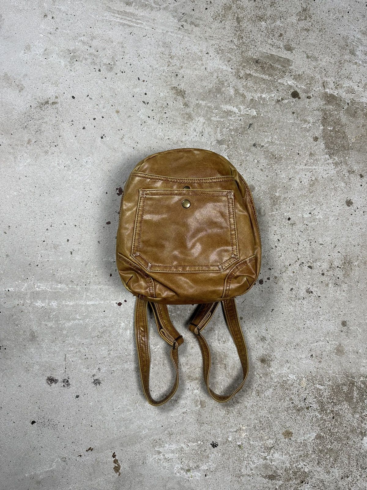 Affliction Vintage Y2K Faux Leather Small Backpack Bag Size ONE SIZE - 1 Thumbnail