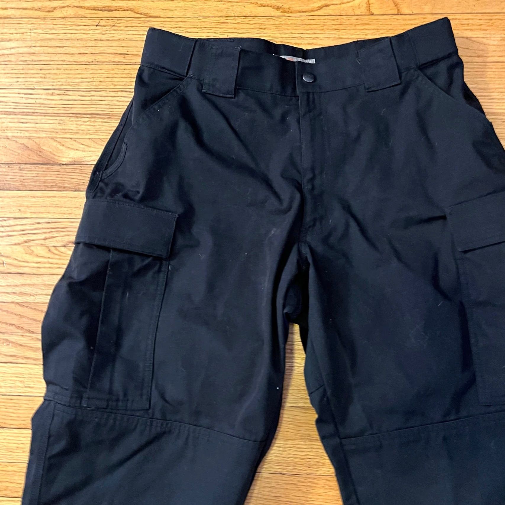 Vintage 5.11 511 Tactical Pants Cargo Mens Large TDU Adjustable Work Pants Black 31 in Inseam Size US 33 - 2 Thumbnail