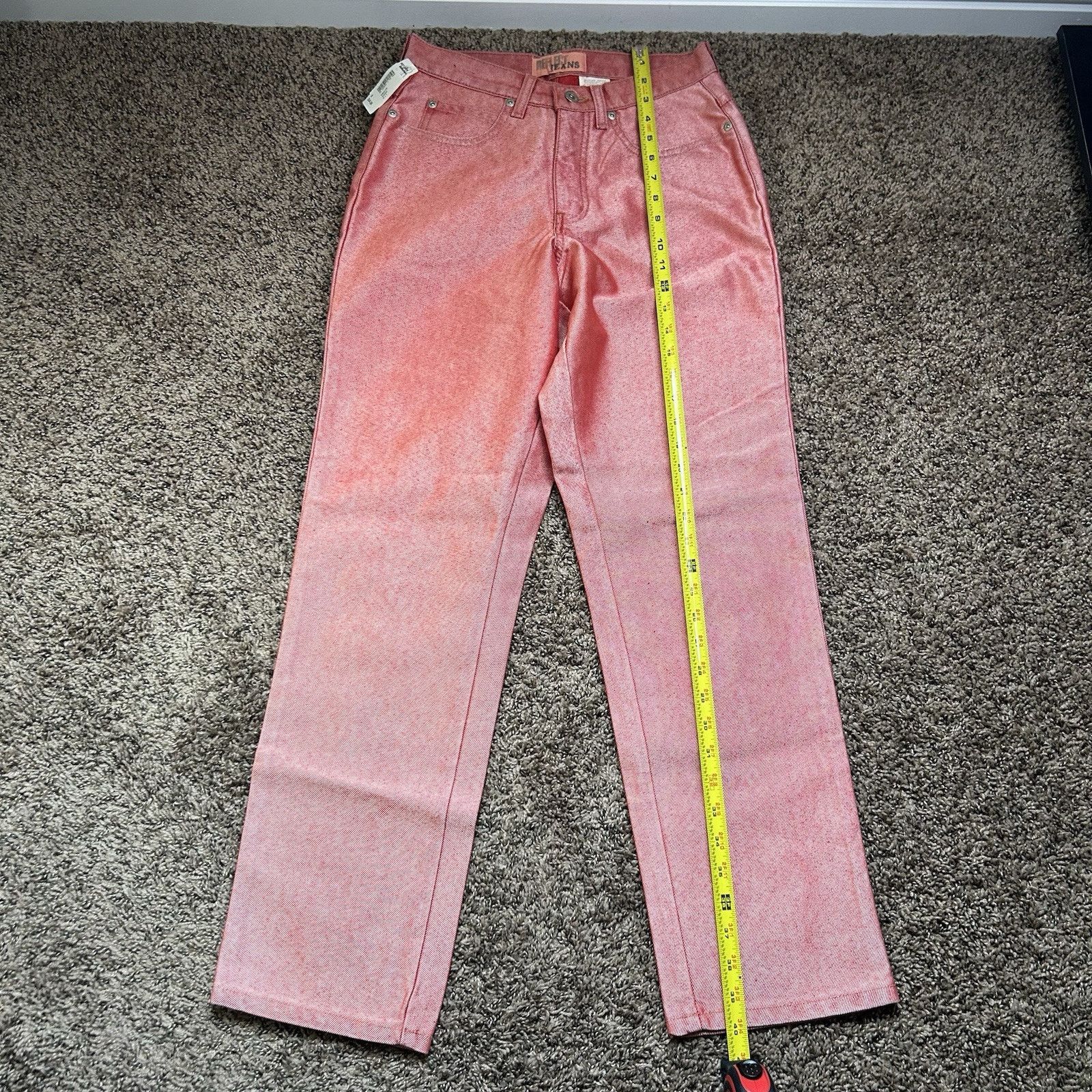 Other Vintage Reflect Jeans Red/Pink Metallic Womens Size 6 Size 28" / US 6 / IT 42 - 8 Thumbnail