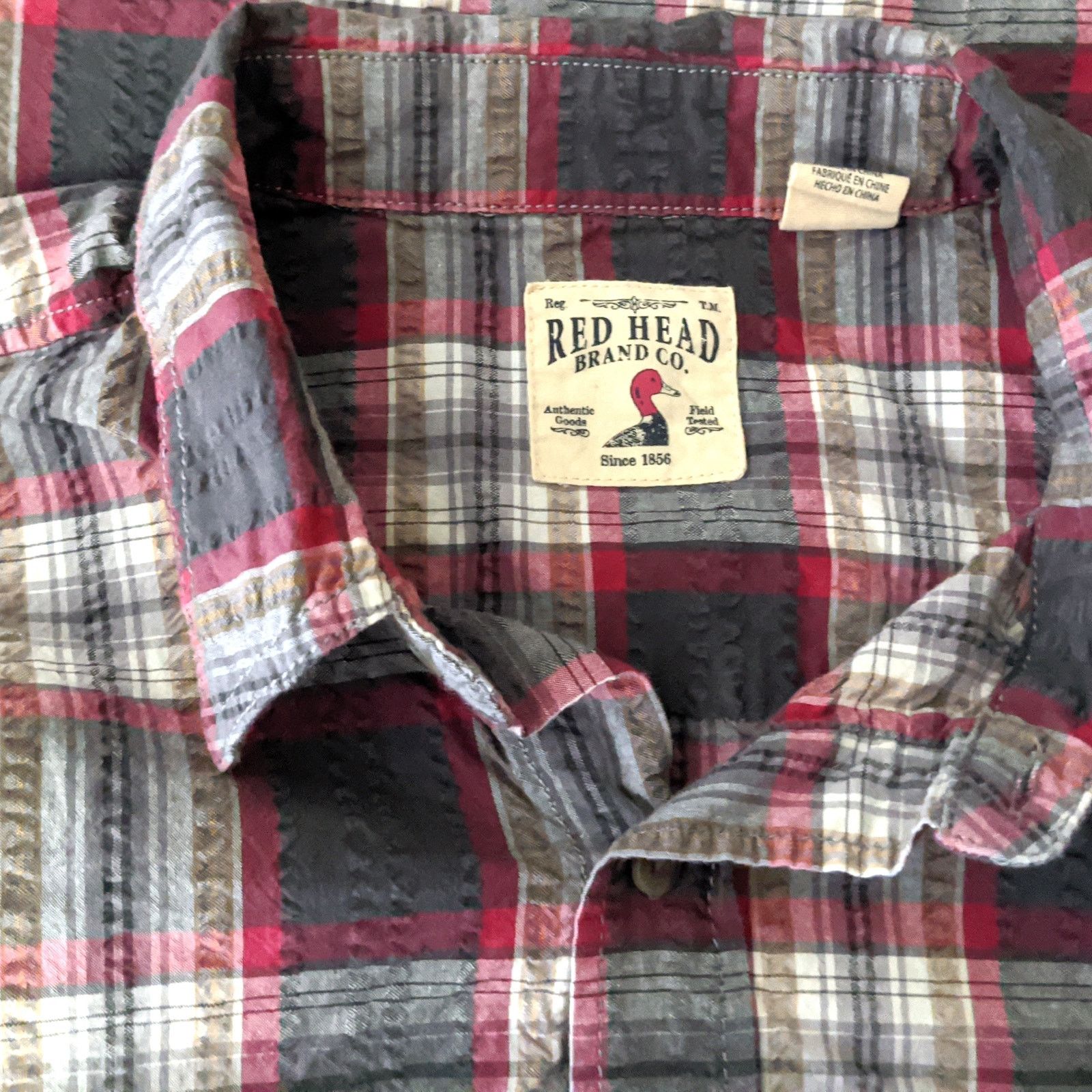 Redhead Red Head Plaid Flannel Shirt Men's XL Long Sleeve Button Up Size US XL / EU 56 / 4 - 4 Thumbnail
