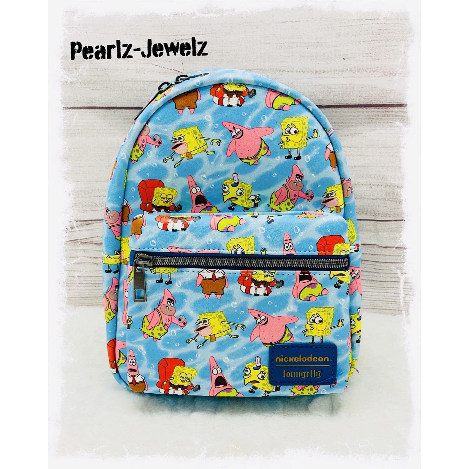 Disney Loungefly SpongeBob SquarePants Memes Allover Print AOP Mini Size ONE SIZE - 1 Thumbnail