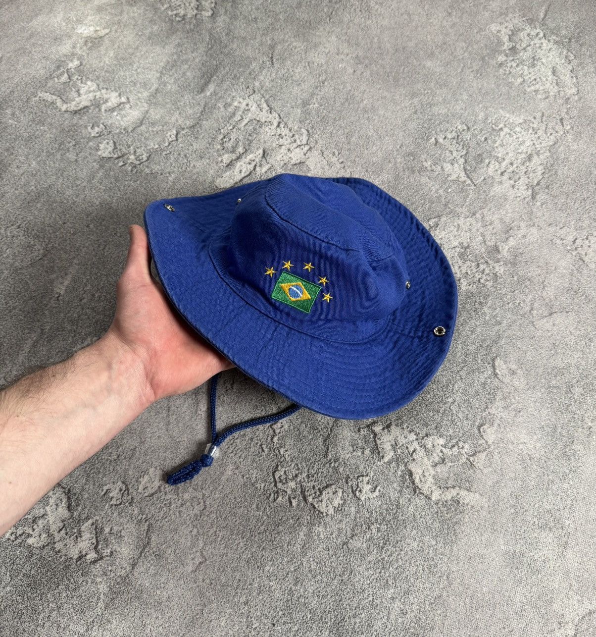 Hat Club Brazil 🇧🇷 vintage retro 90s panama hat 🧢 cap Size ONE SIZE - 1 Thumbnail