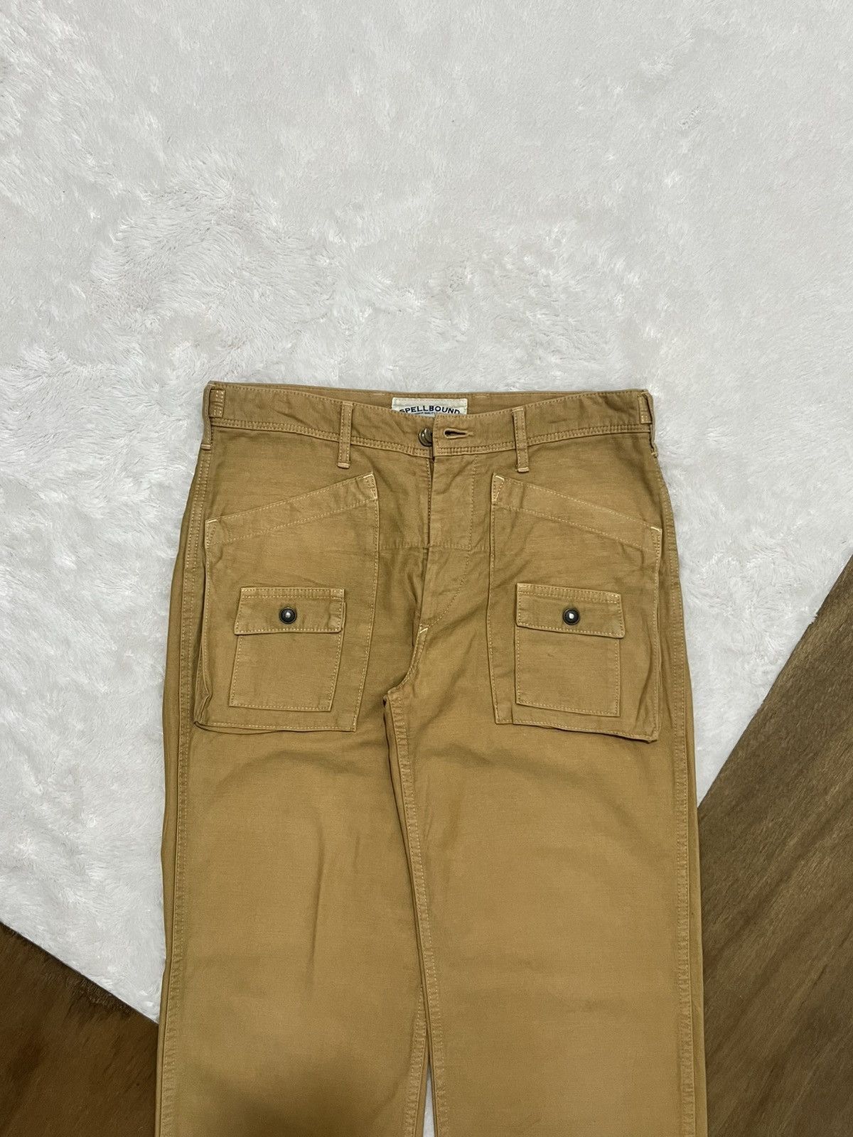 Other Spellbound Domingo Japan Utility Cargo Workwear Pants Beige Size US 30 / EU 46 - 2 Thumbnail