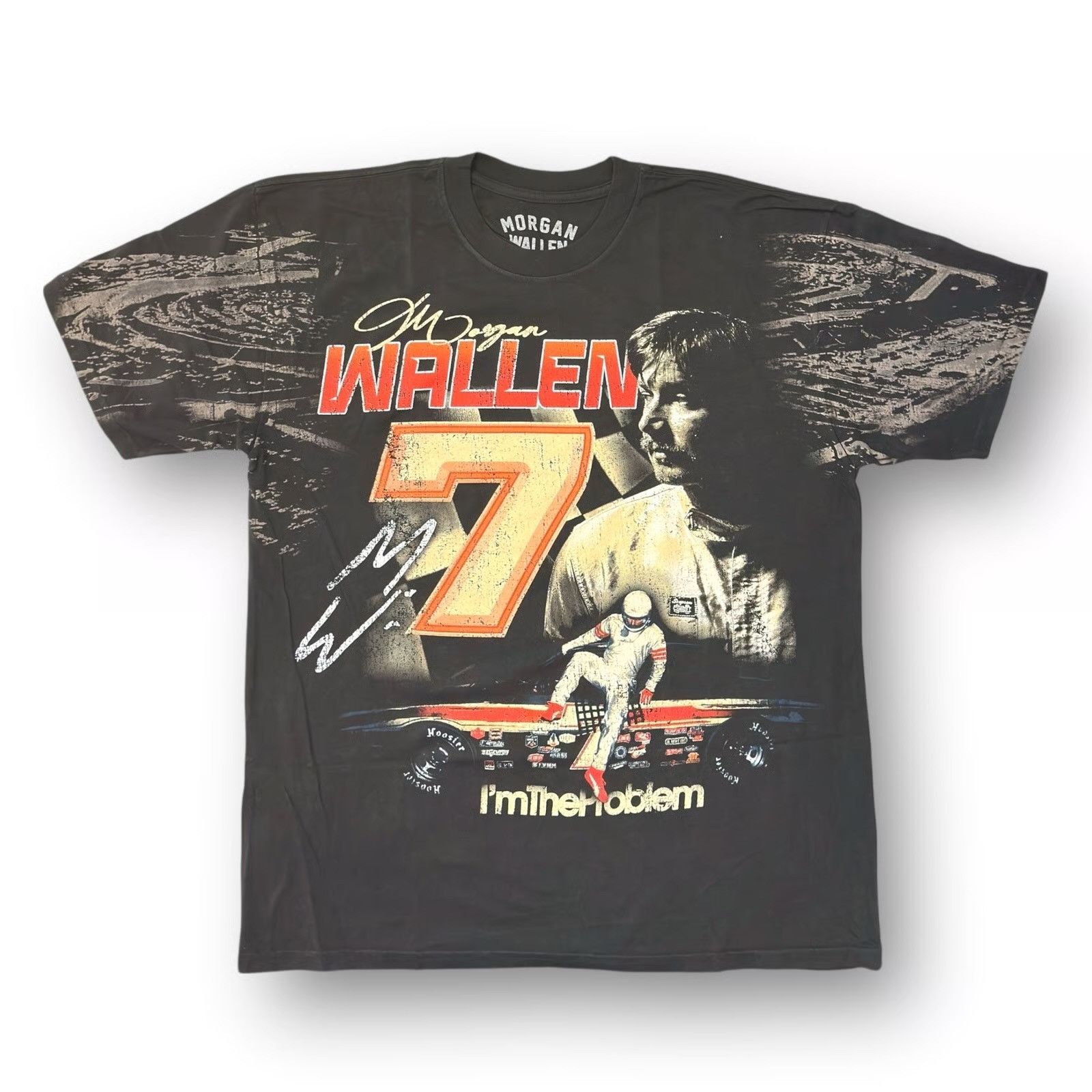 Band Tees NEW MORGAN WALLEN STOCK CAR LIMITED EDITION TOUR TEE XL Size US XL / EU 56 / 4 - 2 Thumbnail