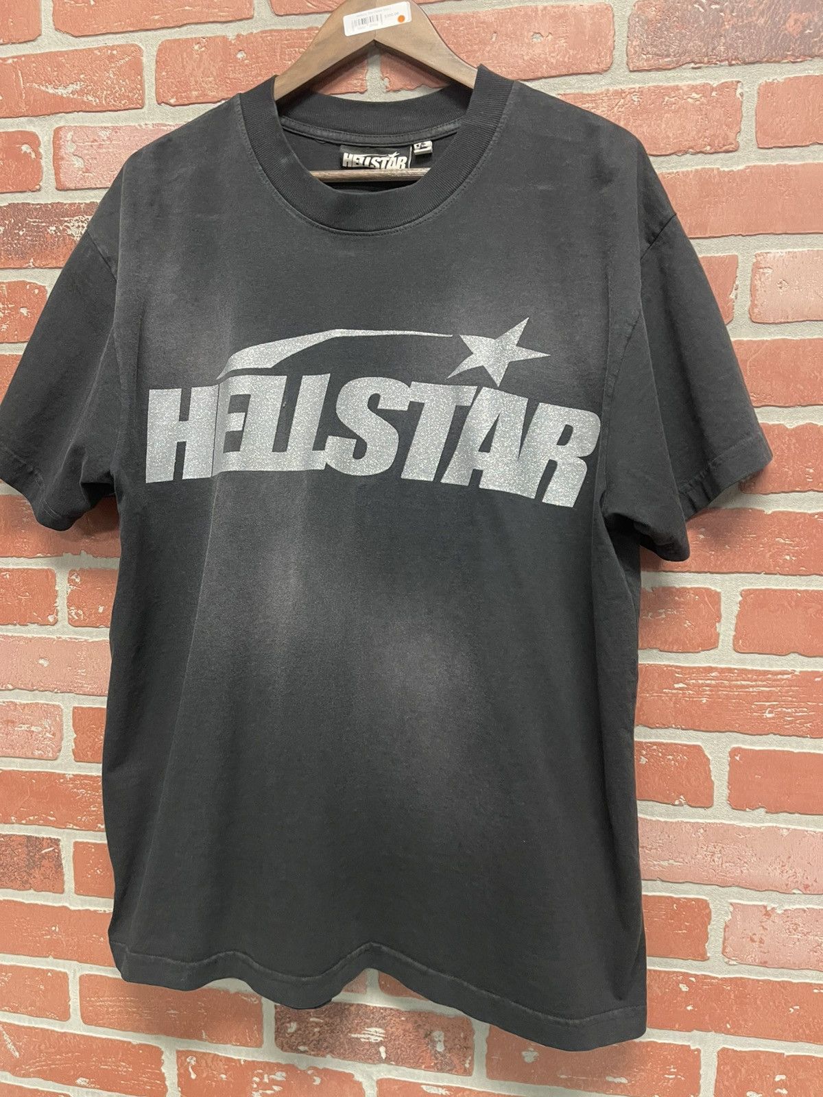 HELLSTAR Size L - Hellstar Glitter/Gel Print Tee Black Brand New Size US L / EU 52-54 / 3 - 3 Thumbnail