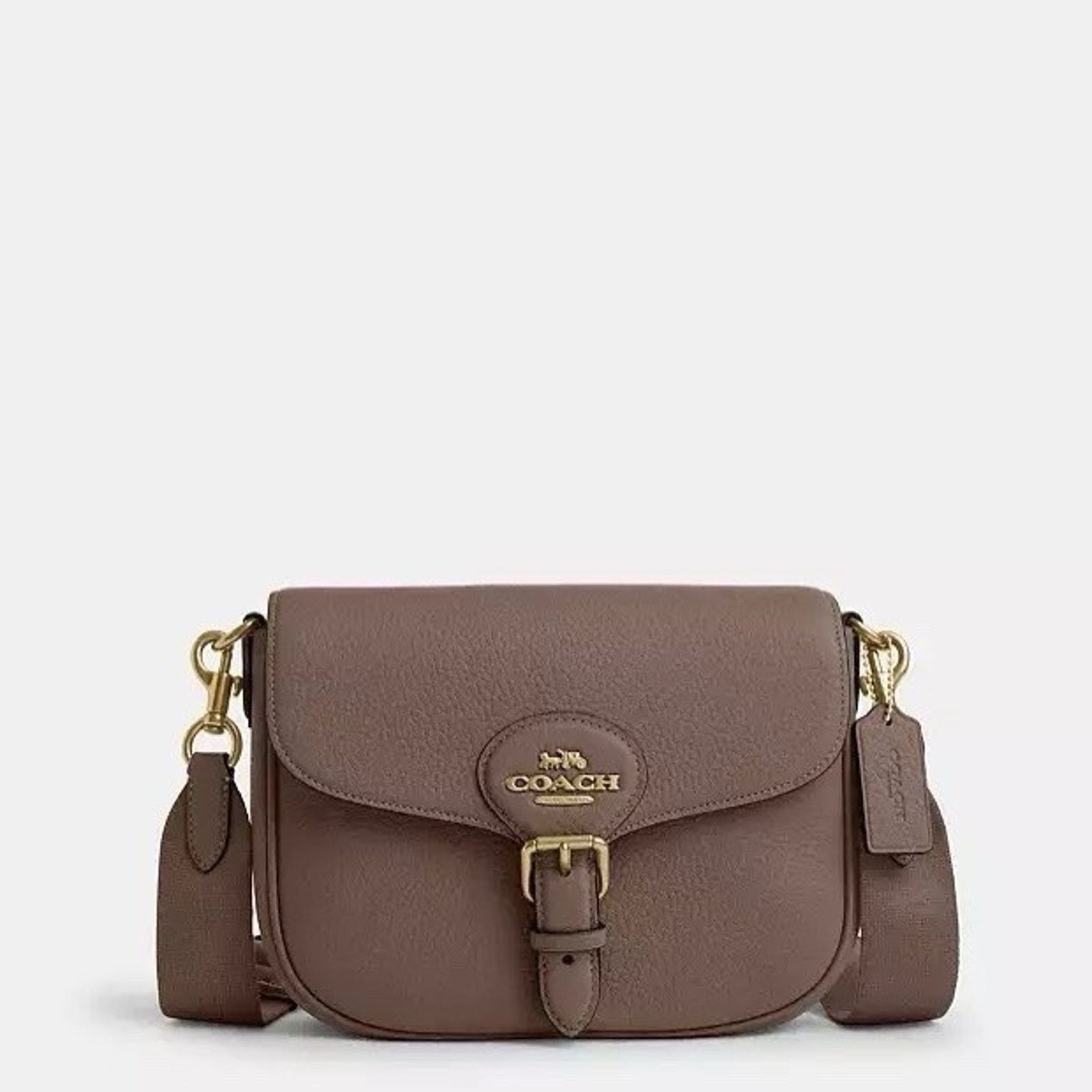 Coach NWT COACH Amelia Saddle Shoulder Bag CP107 Gold/Dark Stone Size ONE SIZE - 5 Thumbnail