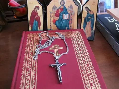 Jewelry × Other Saint Jesus Cross Necklace Chain Catholic Church Size ONE SIZE - 2 Thumbnail
