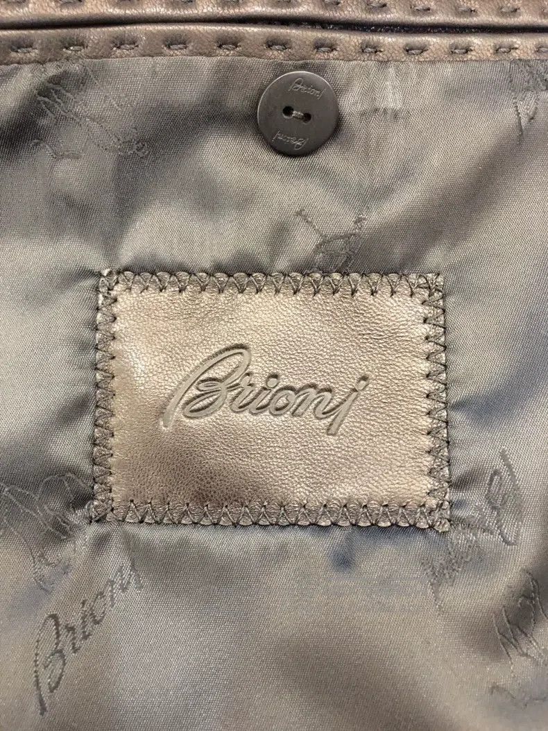 Brioni Brioni Mink collar leather jacket Size US M / EU 48-50 / 2 - 8 Thumbnail