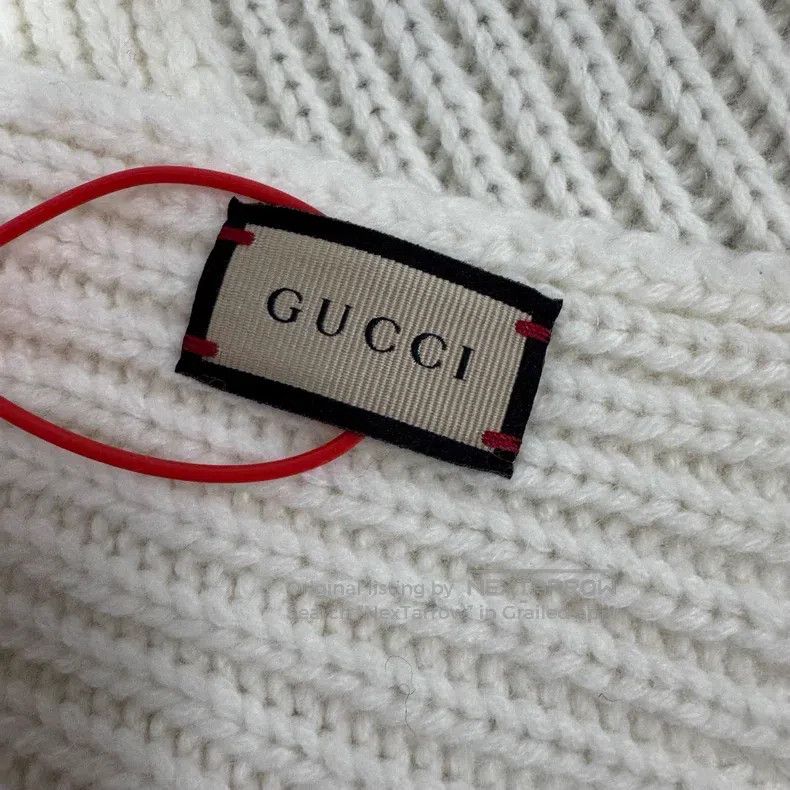 Gucci Gucci Logo Logo Woollen Scarf Size ONE SIZE - 4 Thumbnail