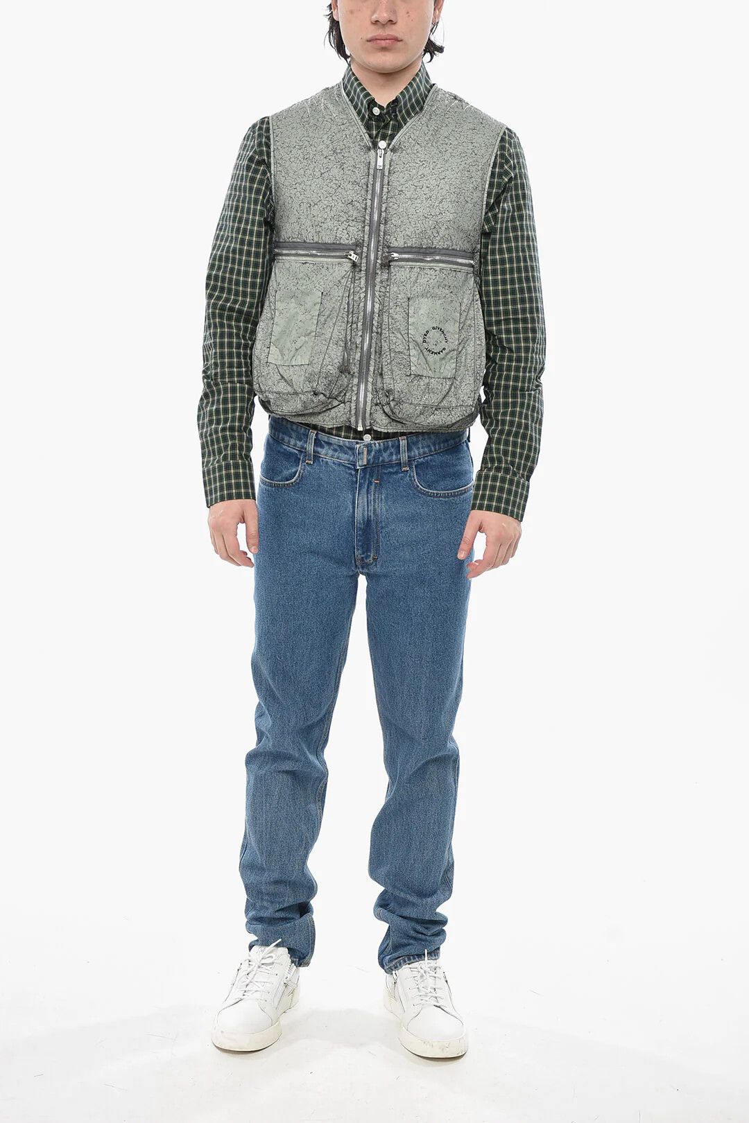 Givenchy og1mm0326 Nylon Multi-Pocket Gilet in Grey Size US S / EU 44-46 / 1 - 4 Thumbnail