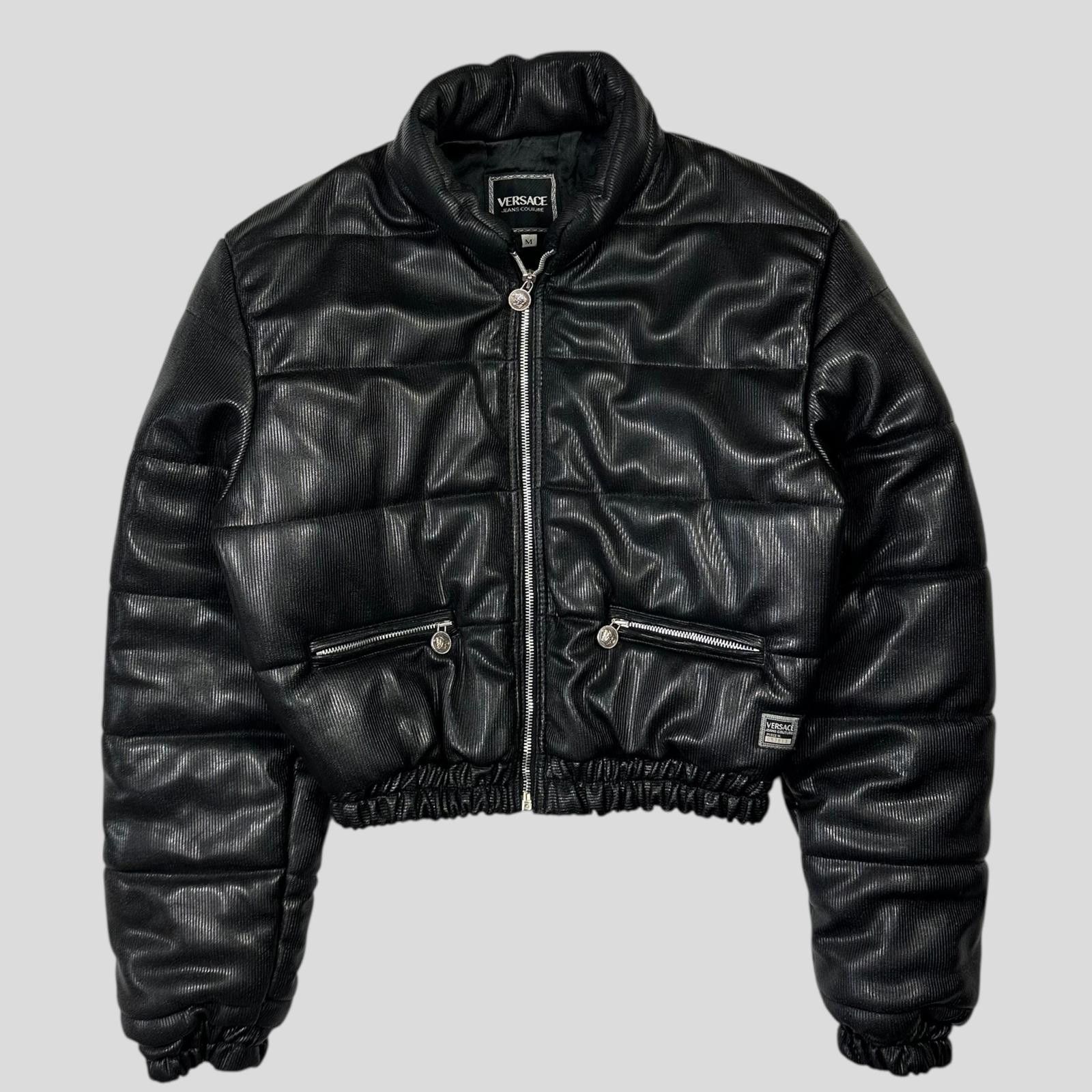 Versace Versace VJC 90’s Liquid Silk Ribbed Cropped Puffer - S/M Size M / US 6-8 / IT 42-44 - 5 Thumbnail