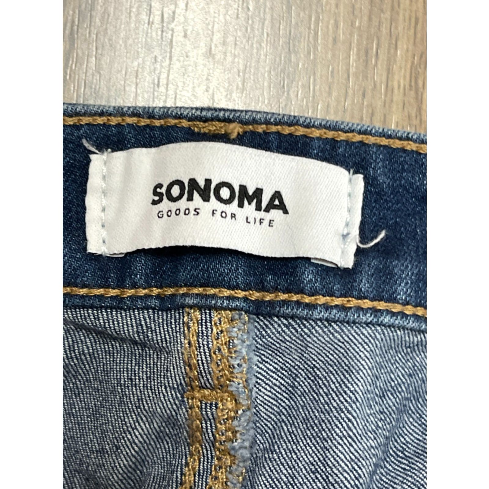 Vintage Sonoma Jeans Women's Size 10 Blue Denim Skinny Pockets Size 32" / US 10 / IT 46 - 7 Thumbnail
