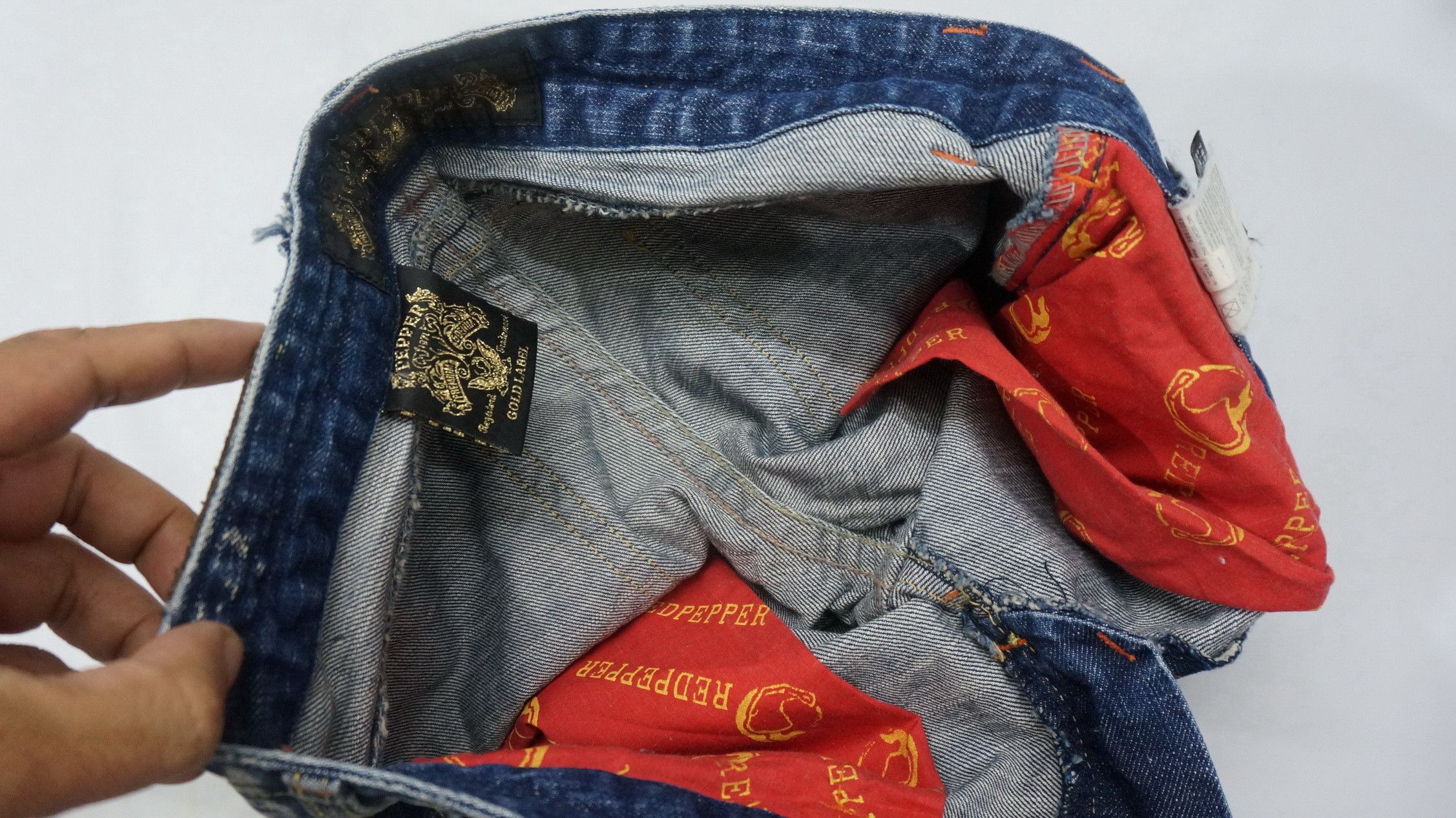Japanese Brand 🔥 RED PEPPER Gold Label Lowrise Flared Jeans Size US 27 - 17 Thumbnail