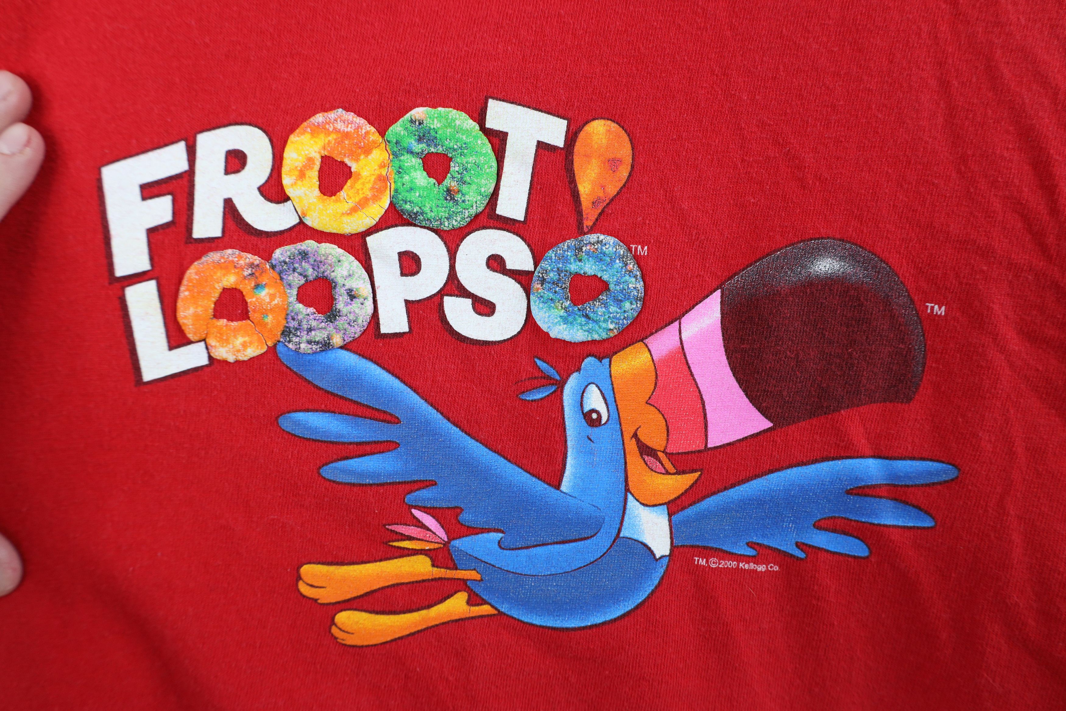 Vintage Vintage Y2K 2000 Kellogg Cereal Short Sleeve T-Shirt Red Size US XL / EU 56 / 4 - 4 Thumbnail