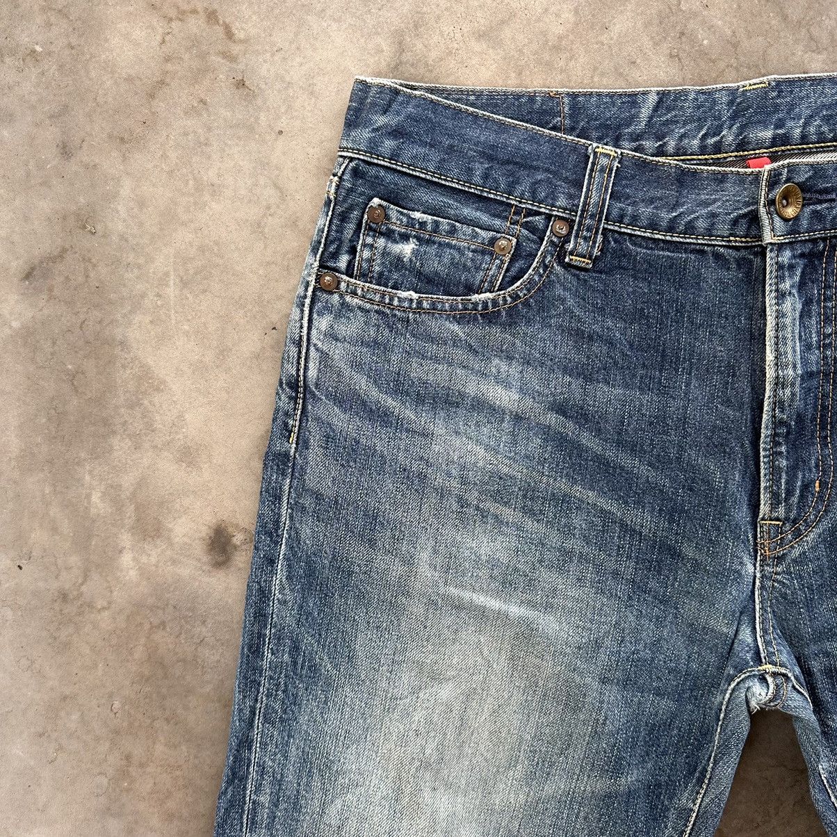 Japanese Brand Vintage Japanese Distressed Faded Denin Jean Pant W35 Size US 35 - 5 Thumbnail