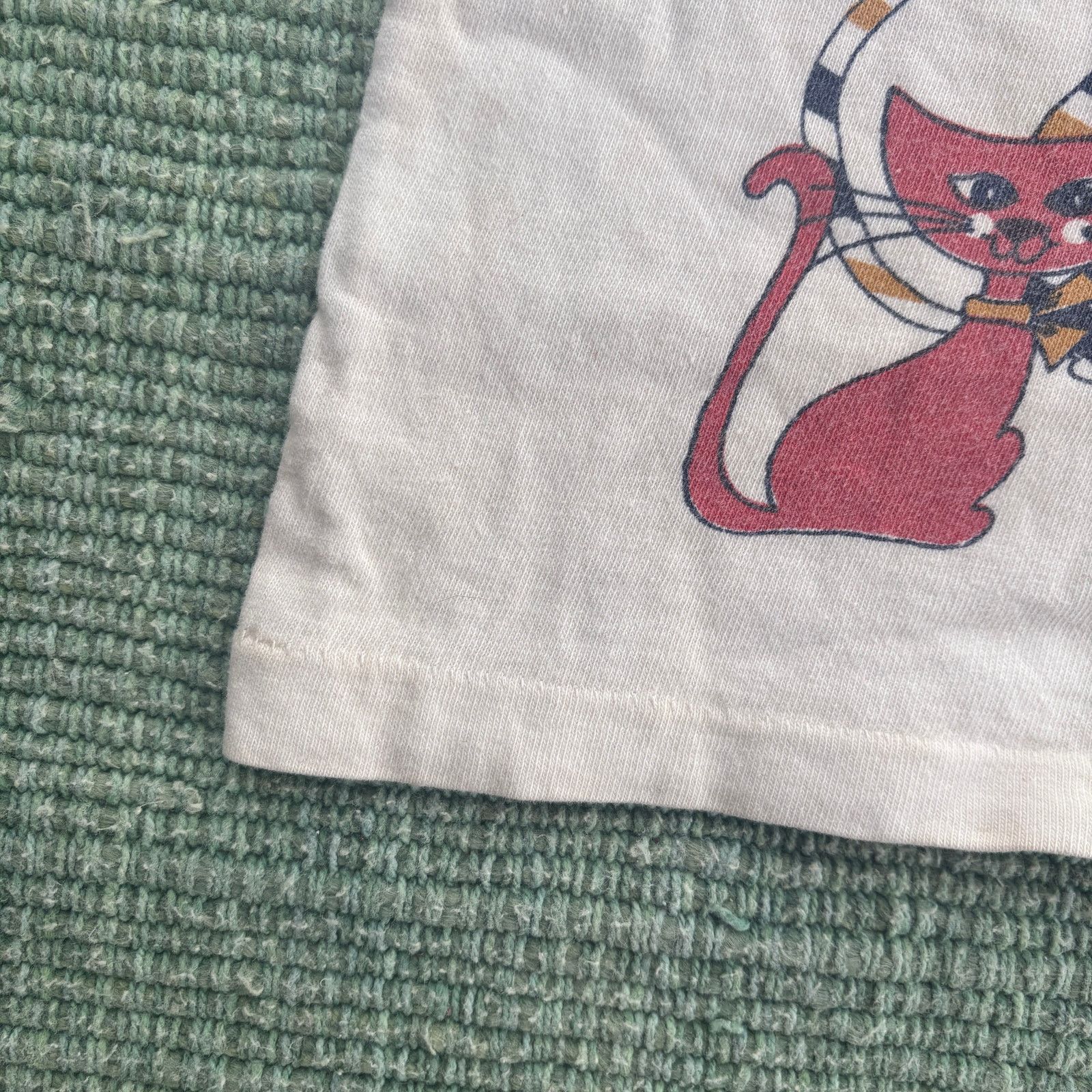 Vintage True vintage 1960s kids mid century modern cats tee shirt Size XXS / US 00 / IT 34 - 3 Thumbnail
