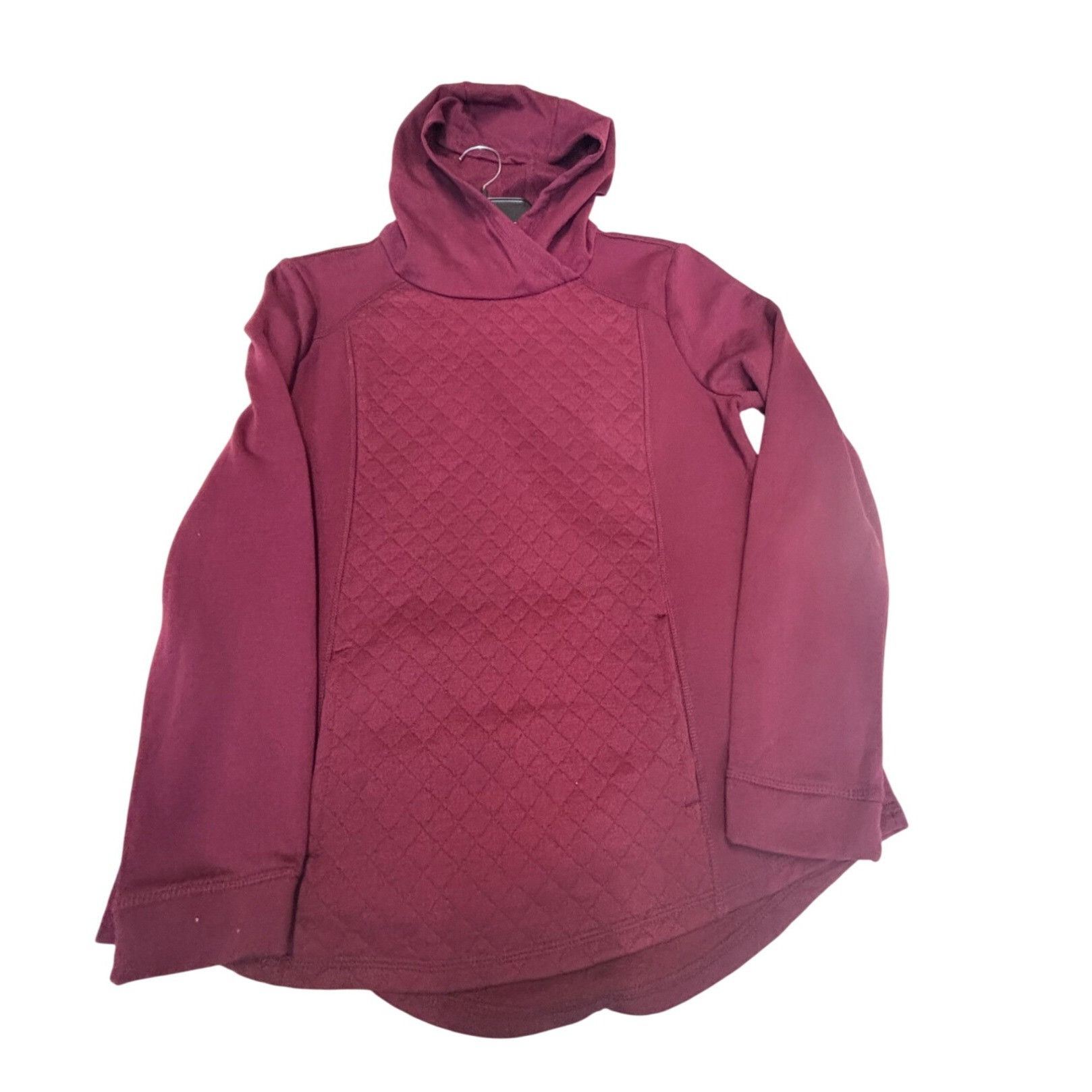 Other St. John’s Bay Quilted front Women’s Hoodie, Burgundy, Sz. S Size S / US 4 / IT 40 - 11 Thumbnail