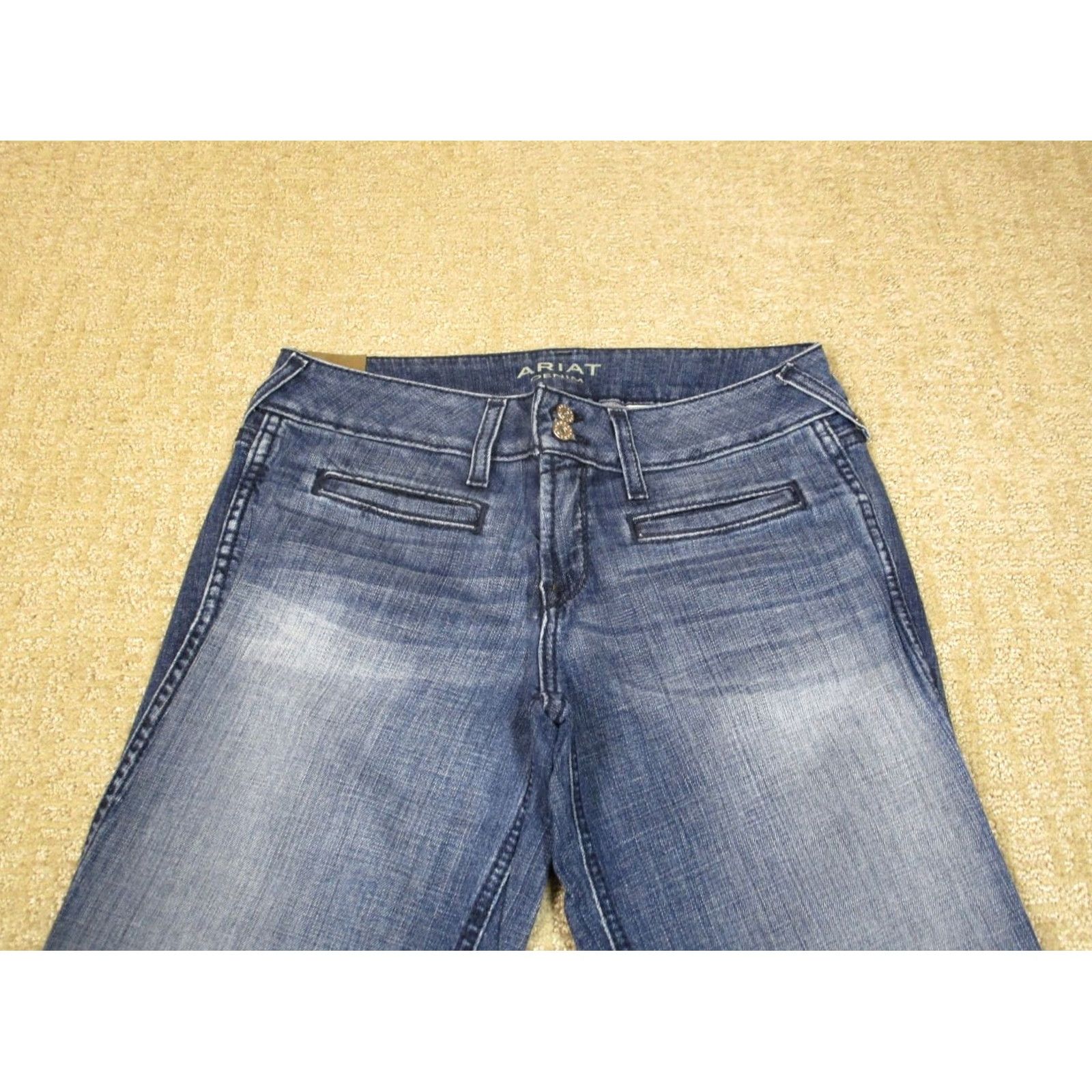 Ariat Ariat Jeans Women 28 Blue Low Rise Bootcut Western Pants Dark Wash Trousers Jeans Size 28" / US 6 / IT 42 - 2 Thumbnail