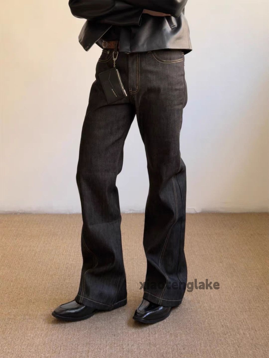 Jean Xz denim wide Leg flared yuppie cleanfit punk jeans Size US 32 / EU 48 - 4 Thumbnail