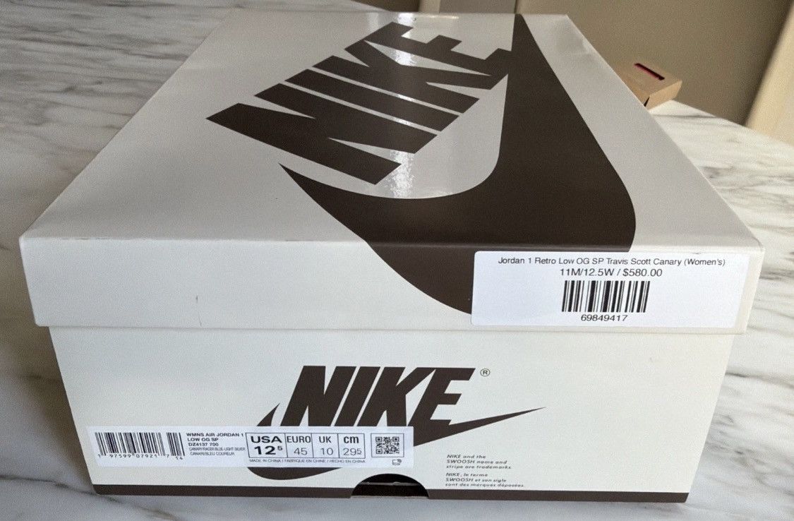Jordan Brand × Travis Scott Travis Scott Air Jordan 1 Low Canary NO BOX🚫READ DESCRIPTION Size US 12.5 / EU 45-46 - 17 Thumbnail