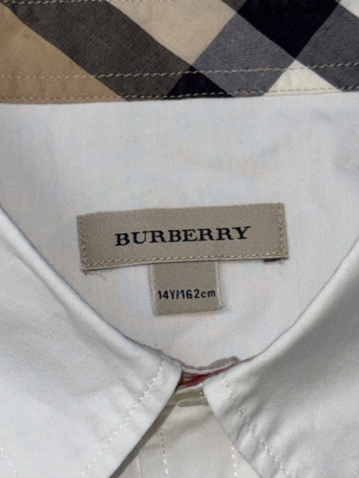 Burberry Burberry nova check white button up shirt Size S / US 4 / IT 40 - 3 Thumbnail
