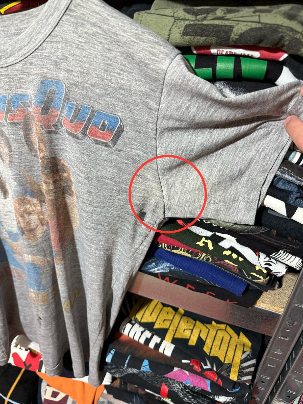 Band Tees × Vintage Vintage Status Quo End Of The Road Tour 1984 T-Shirt Y2K Size US L / EU 52-54 / 3 - 14 Thumbnail