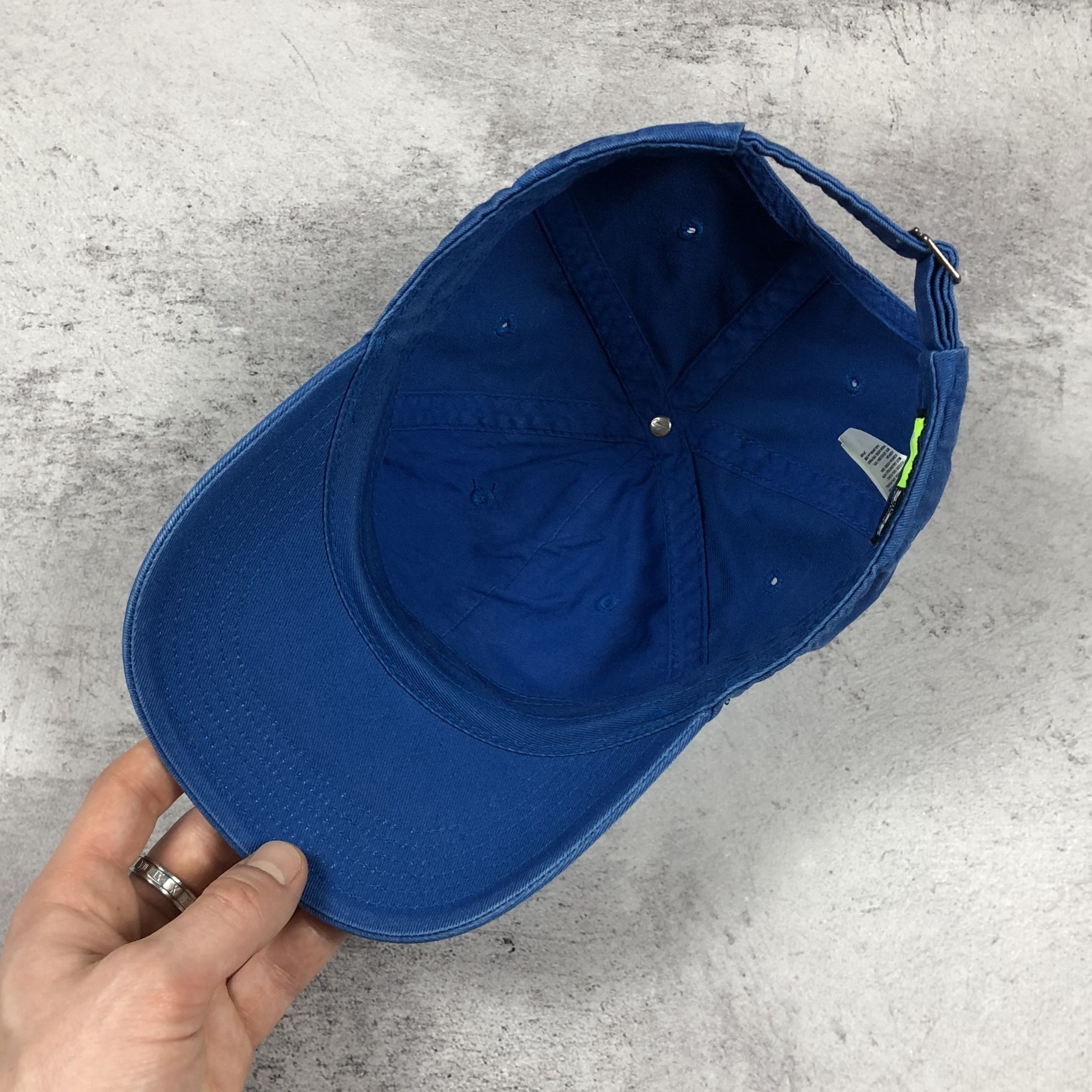Nike Y2K Vintage Nike Swoosh Centre Logo Blue Cap hype Size ONE SIZE - 9 Thumbnail