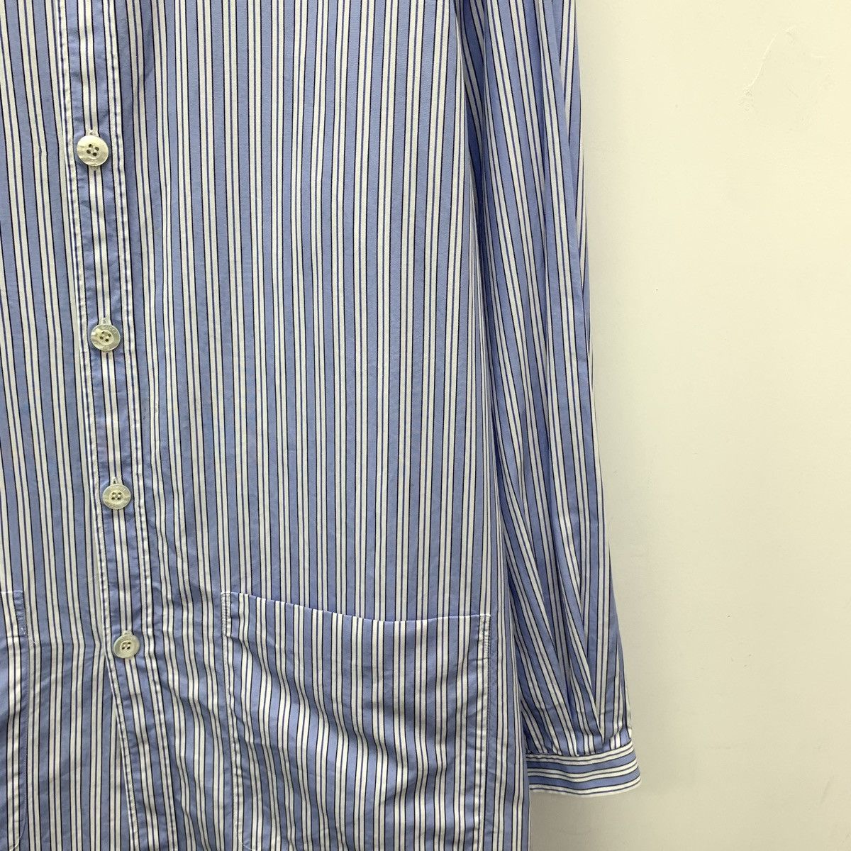 Gucci Gucci Vertical Striped Lapel Long Sleeve Shirt Dress K26WX Size XL / US 12-14 / IT 48-50 - 4 Thumbnail