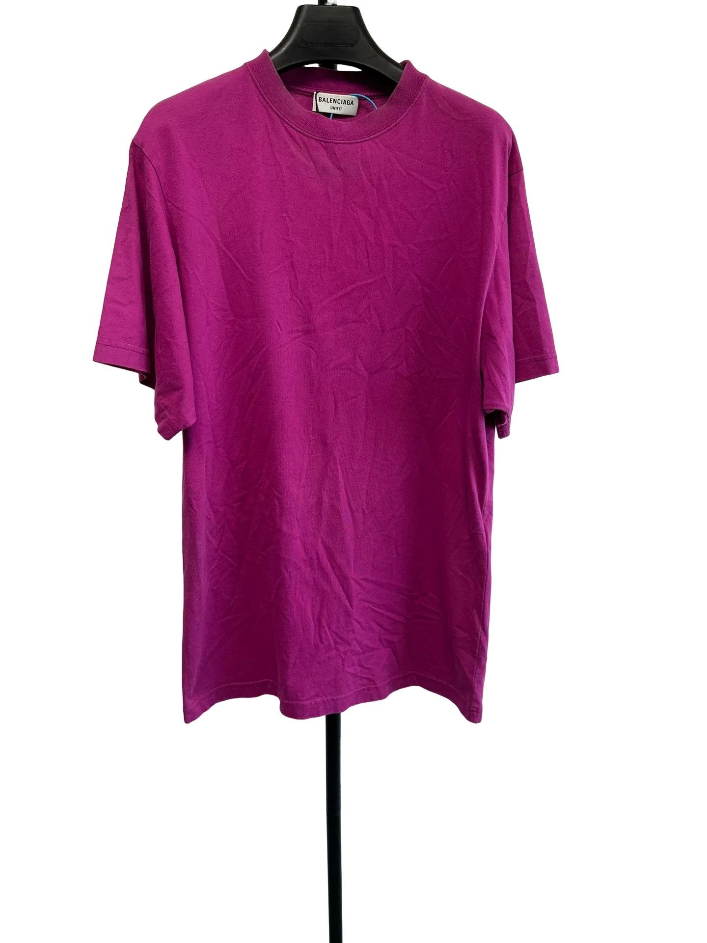 Balenciaga Balenciaga Unifit Magenta Logo T-Shirt Size 1 Size US S / EU 44-46 / 1 - 1 Thumbnail