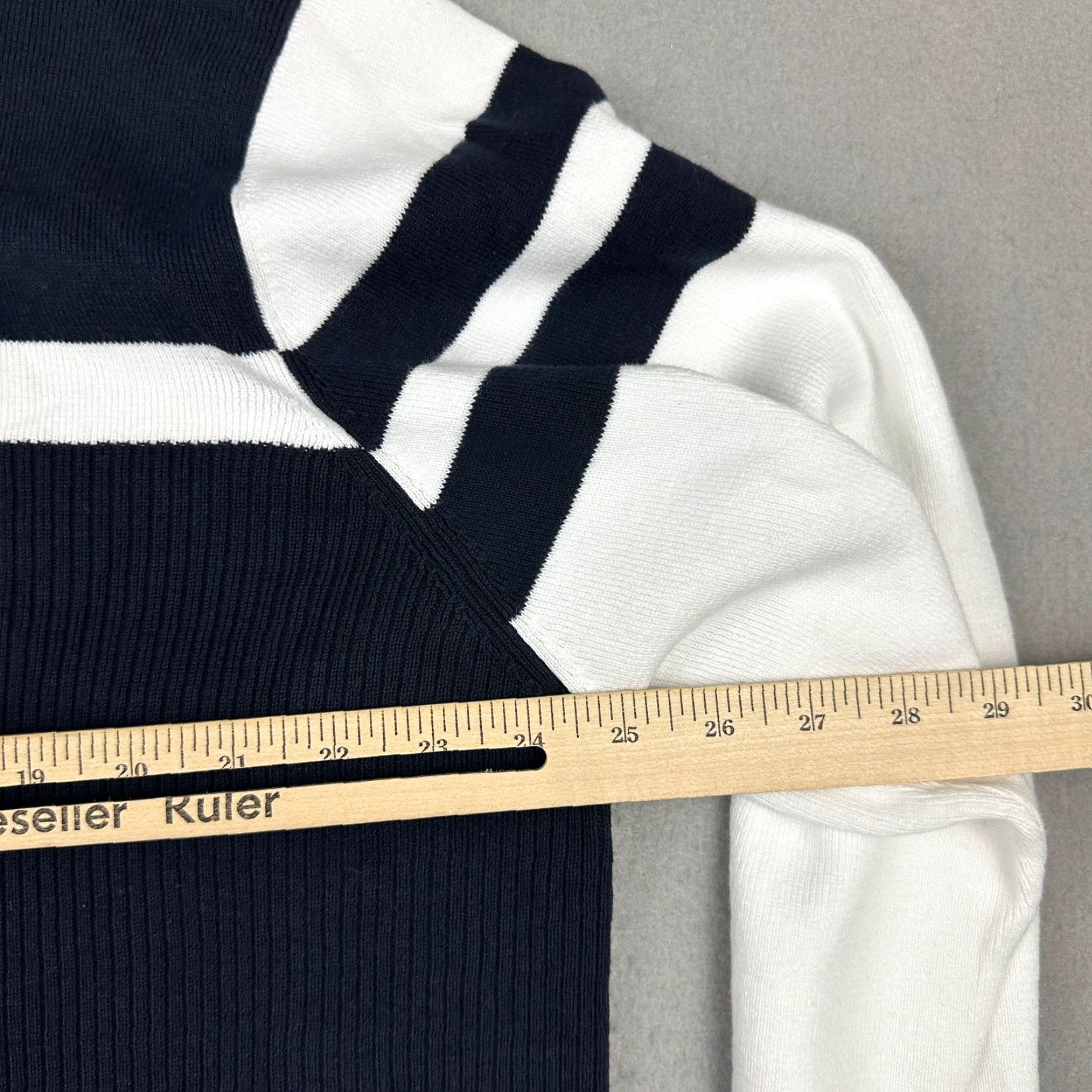 Ecko Unltd. VINTAGE Ecko Unltd Sweater Men XL Navy White Deadstock Ribbed Y2K Pullover Knit Logo Embroidered Hip Hop Regular Fit Size US XL / EU 56 / 4 - 7 Thumbnail